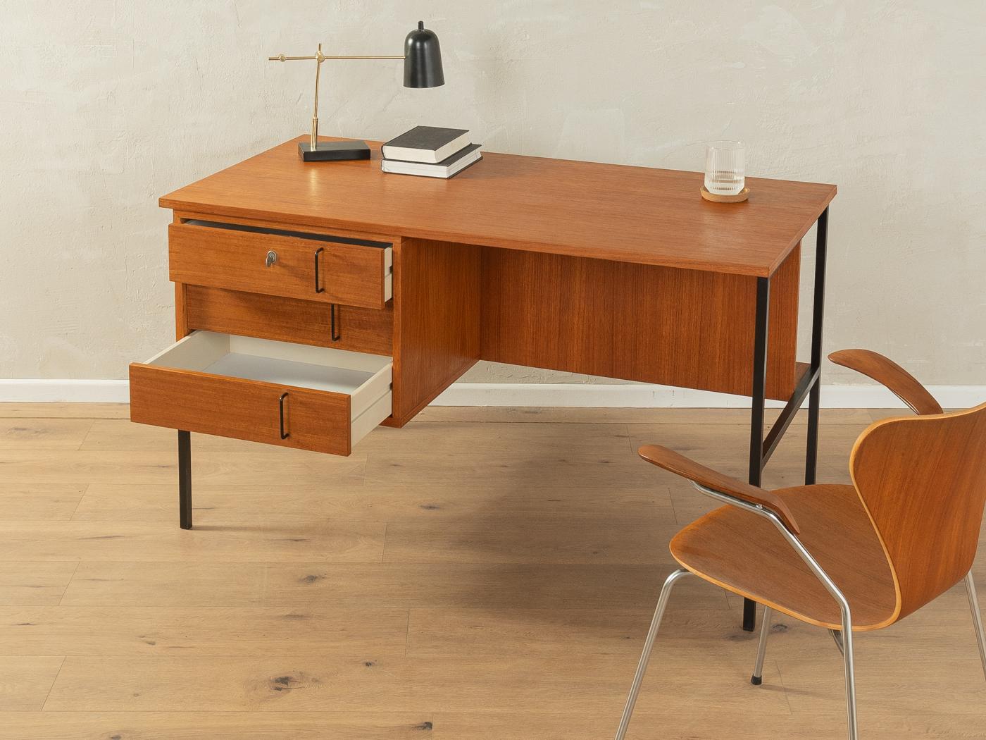 Teak Scrivania anni '60, Günter Renkel in vendita