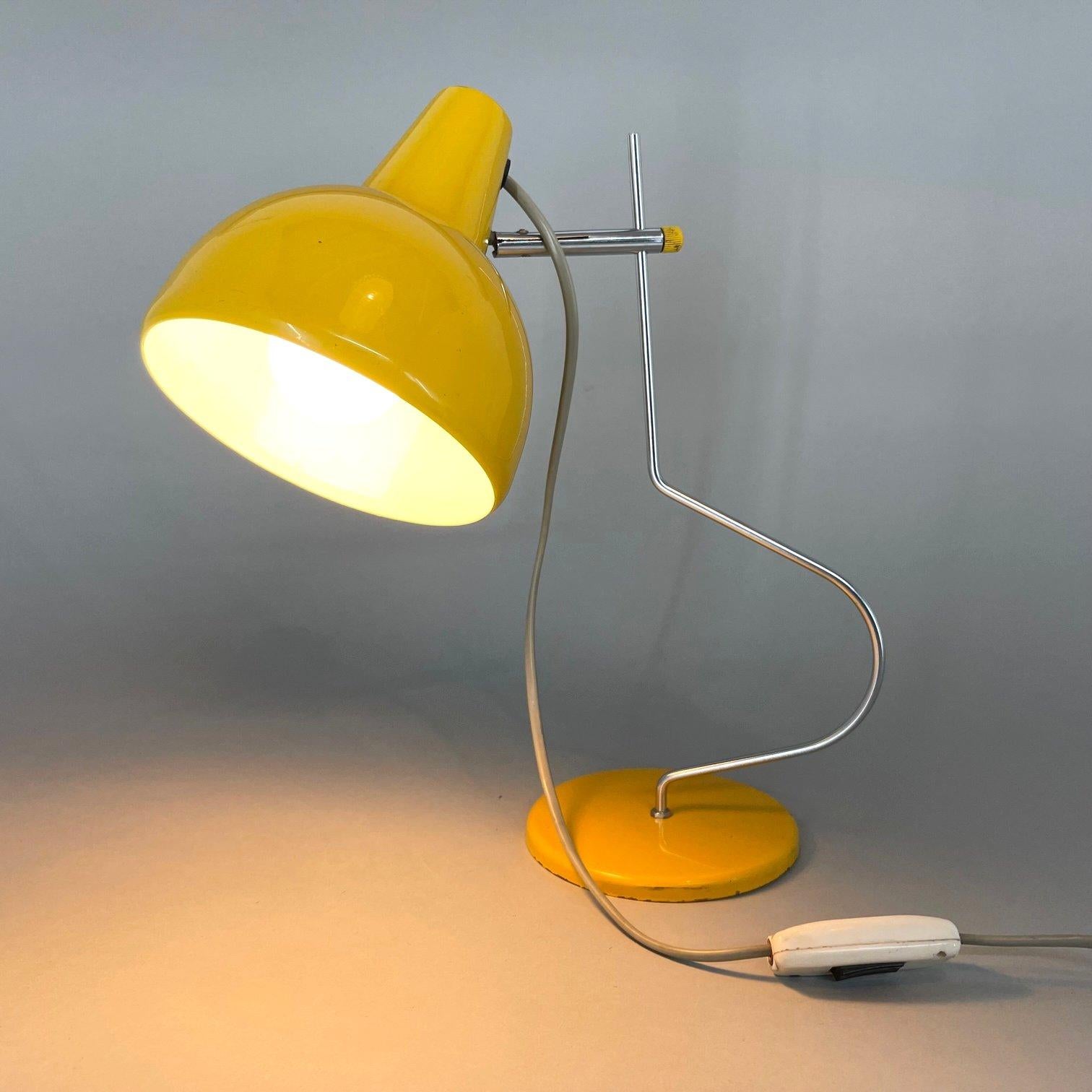 1960's Desk Lamp Designed by Josef Hůrka, Czechoslovakia In Good Condition For Sale In Praha, CZ