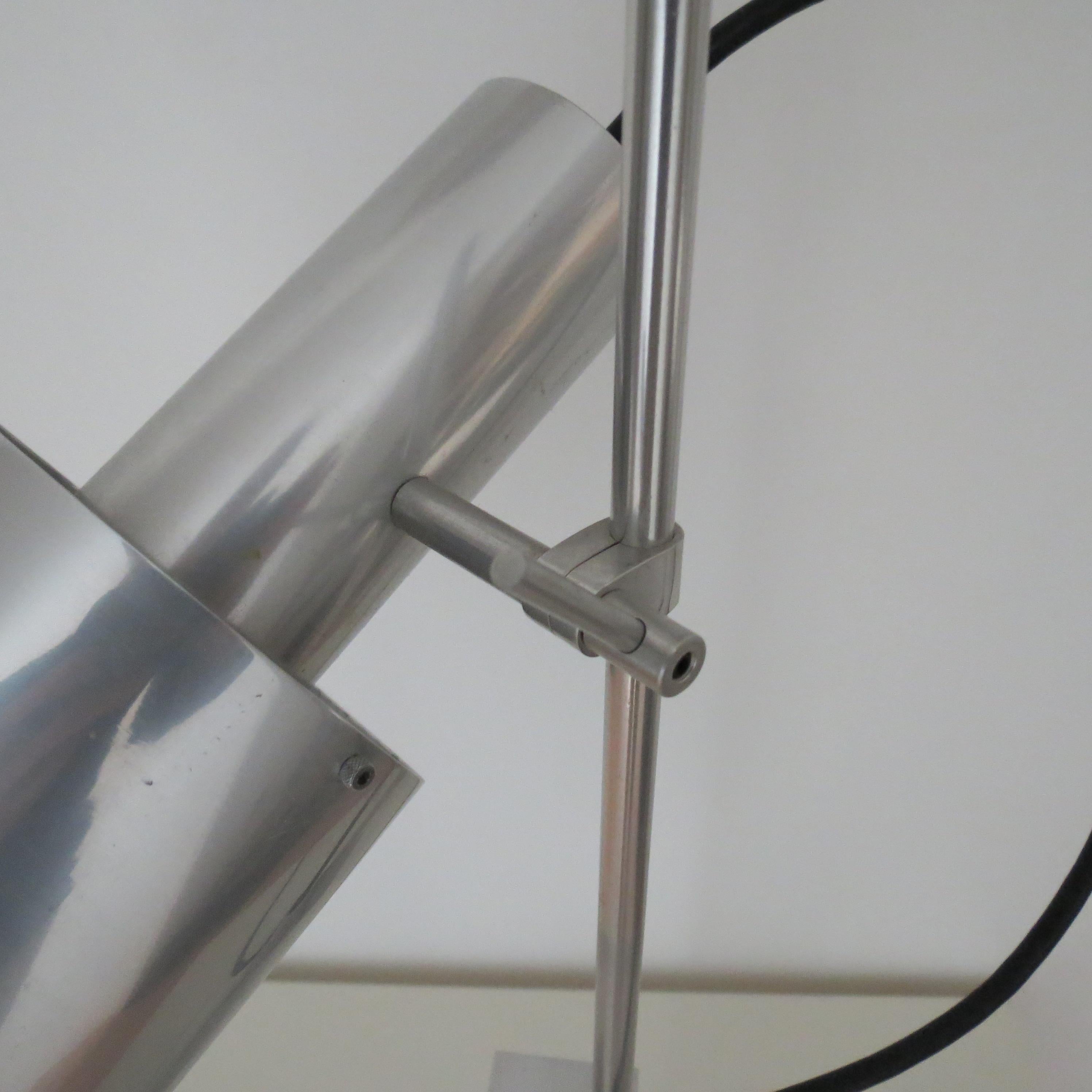 1960s Desk Lamp by Peter Nelson Aluminium Desk Lamp Mid Century Modern Desk Lamp en vente 7