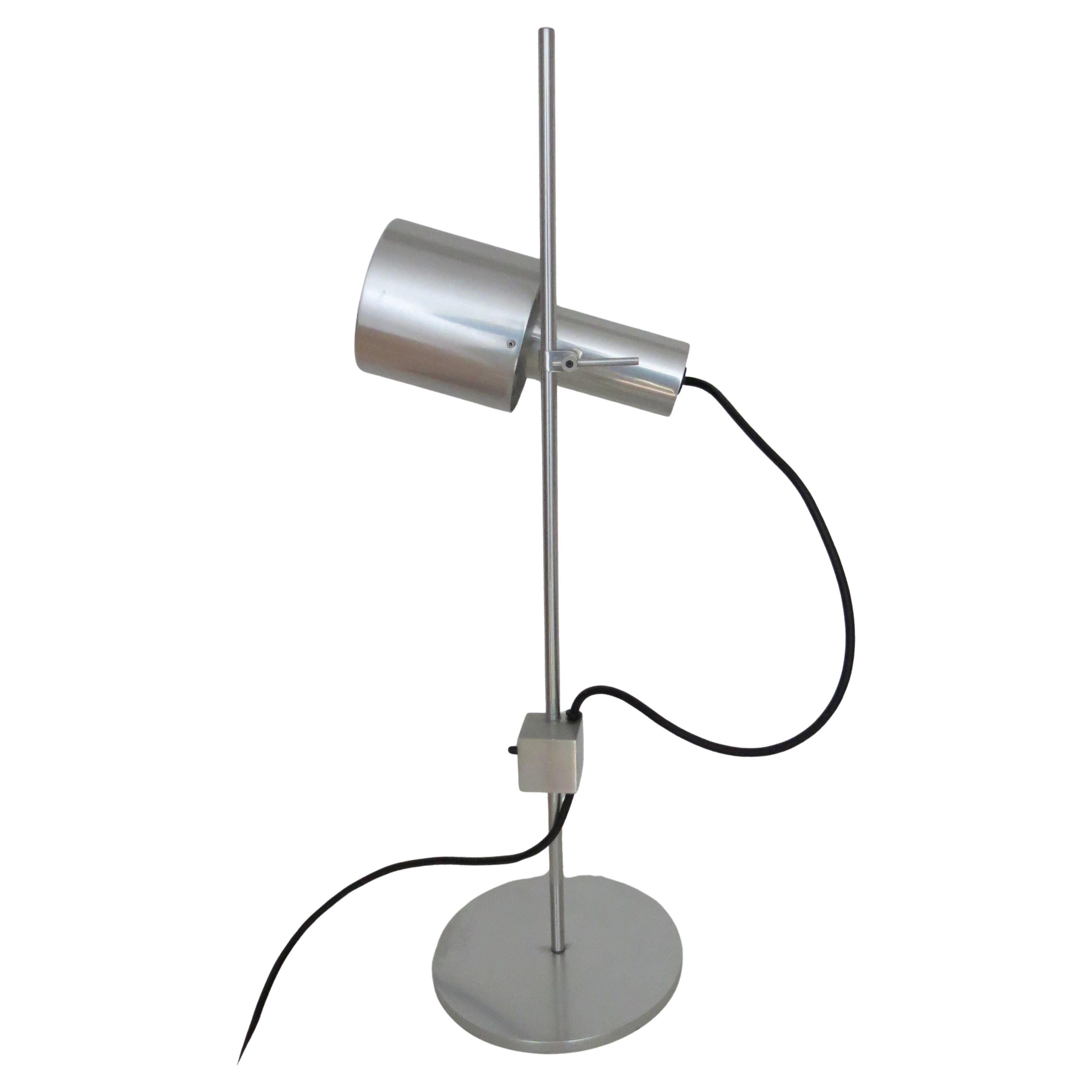 1960s Desk Lamp by Peter Nelson Aluminium Desk Lamp Mid Century Modern Desk Lamp