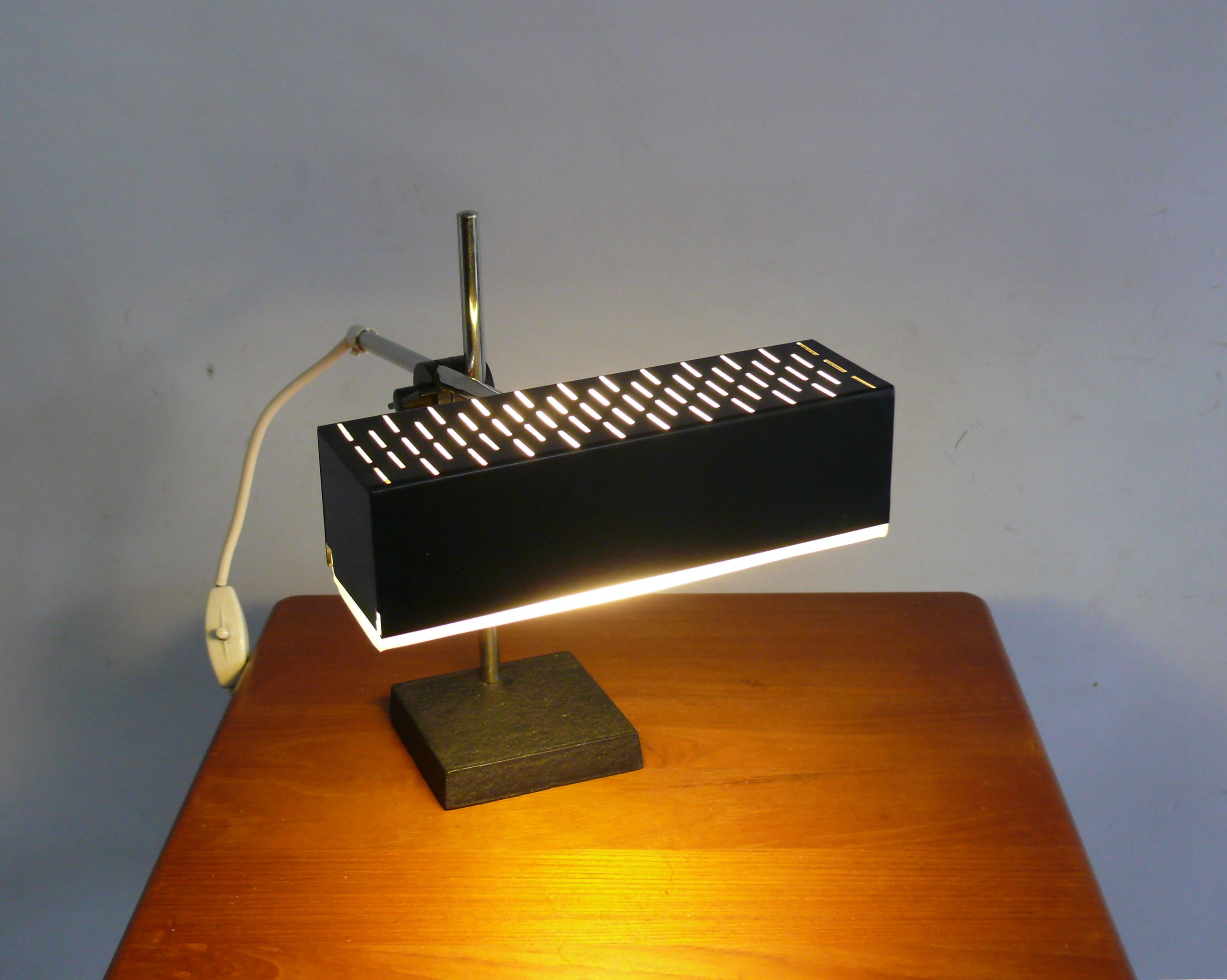 Lámpara de escritorio de los años 60, Leclaire&Schäfer - Alemania Occidental mediados del siglo XX en venta