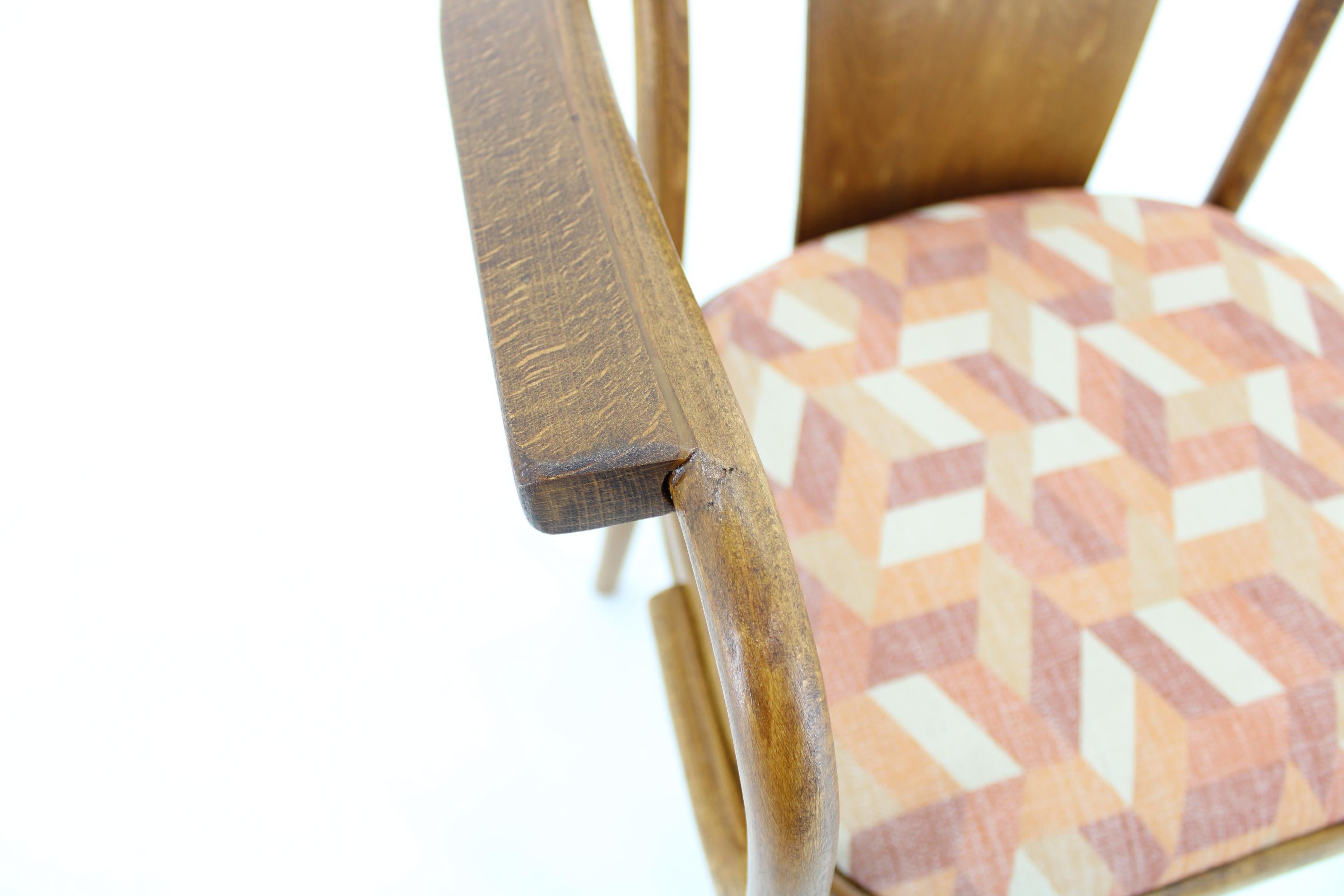 1960s Desk or Side Bentwood Chair by Ton, Czechoslovakia For Sale 7
