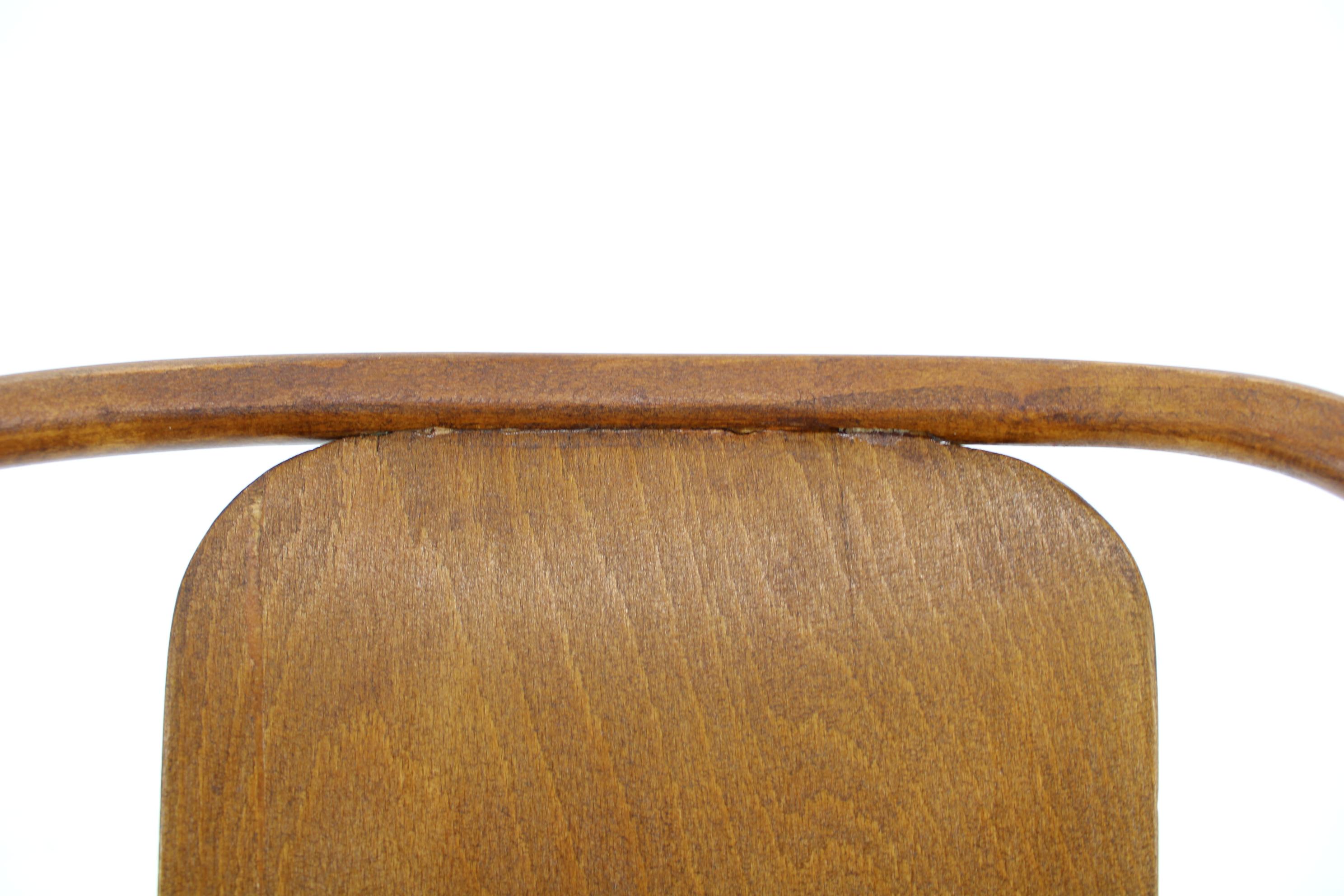 1960s Desk or Side Bentwood Chair by Ton, Czechoslovakia For Sale 8