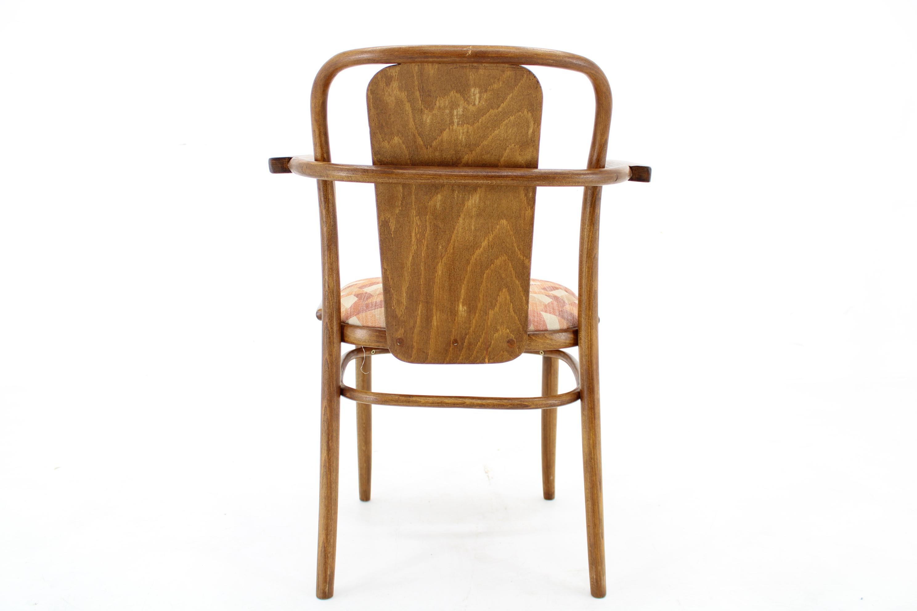 Wood 1960s Desk or Side Bentwood Chair by Ton, Czechoslovakia For Sale
