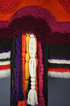 Tappeto da parete di design dello Studio A degli anni '60 - Arte tessile