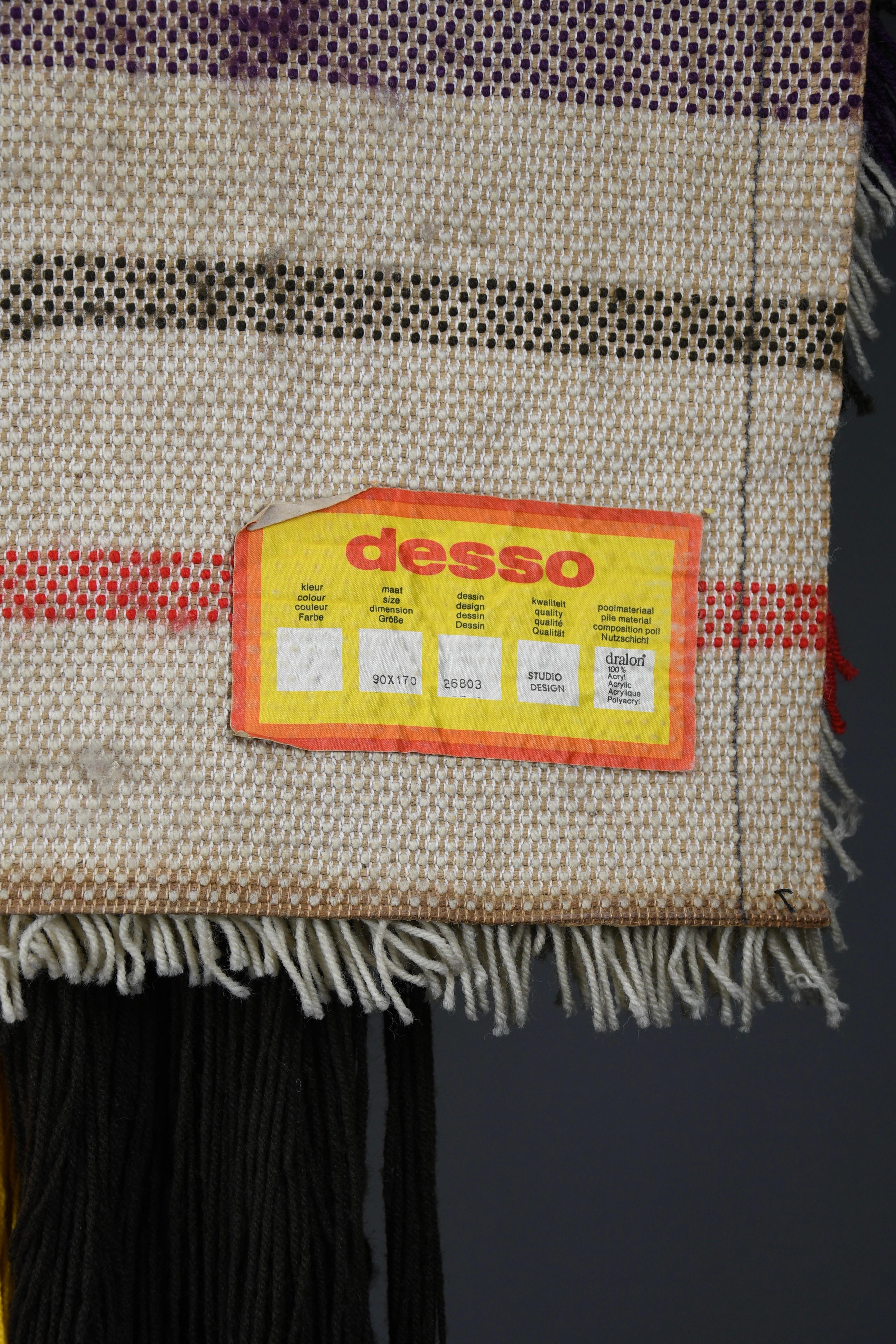 Mid-Century moderno Tappeto da parete di design dello Studio A degli anni '60 - Arte tessile in vendita