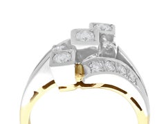 1960s Diamond and Yellow Gold Cocktail Ring