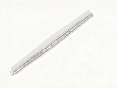 1960s Diamond Bracelet in 18 Karat White Gold, Baguette and Round Brilliant Cut