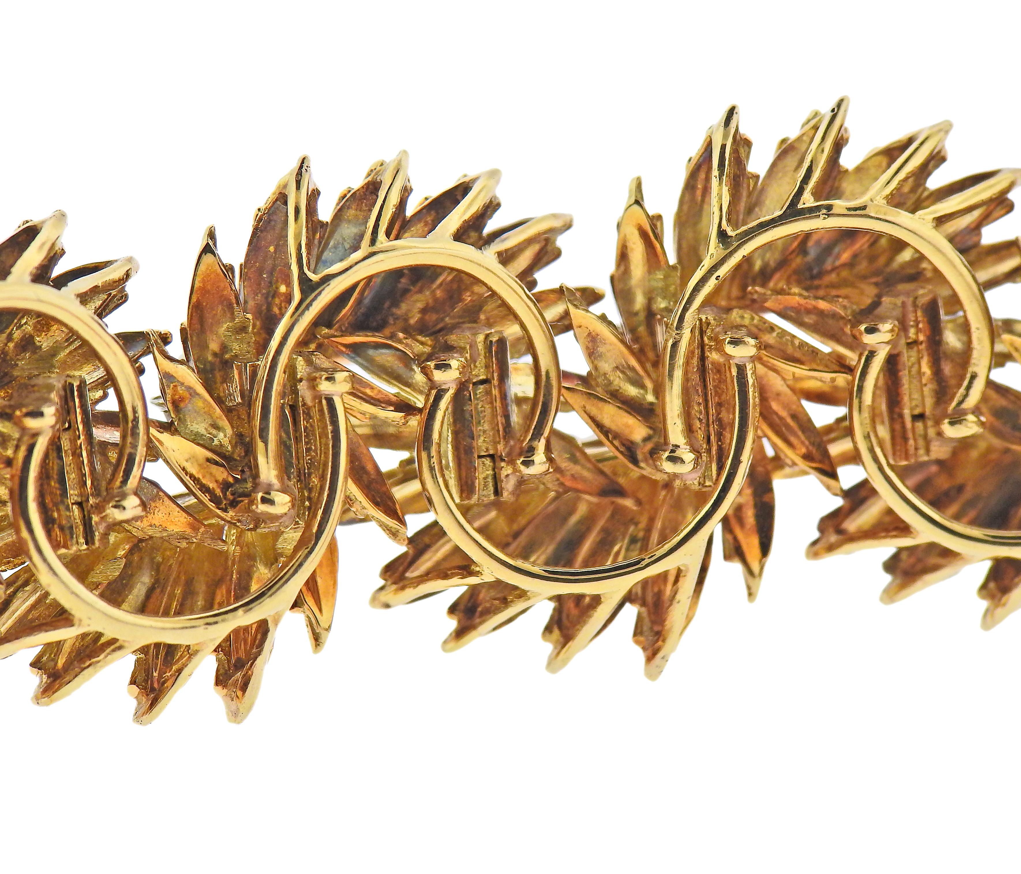 Bracelet en or avec diamants des années 1960 Excellent état - En vente à New York, NY