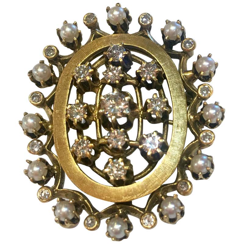 Antique 14k Gold Brooches - 859 For Sale at 1stdibs