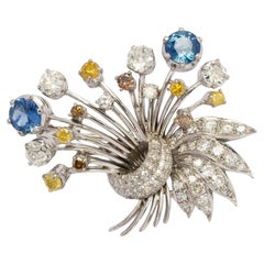 1960s Diamond
Sapphire Brooch – G. Petochi Roma 1960s Diamond
Sapphire Brooch – G. Petochi Roma