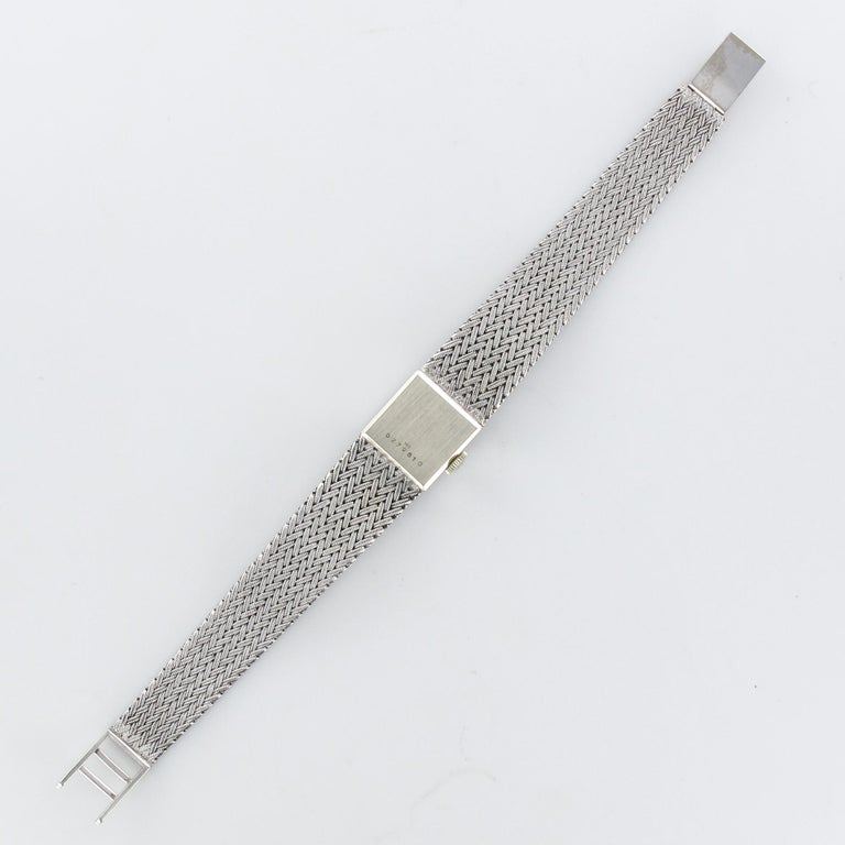 1960s Diamonds 18 Karat White Gold Ladies Marvin Watch at 