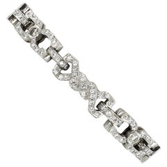 1960s Diamond Bracelet in 18 Karat White Gold