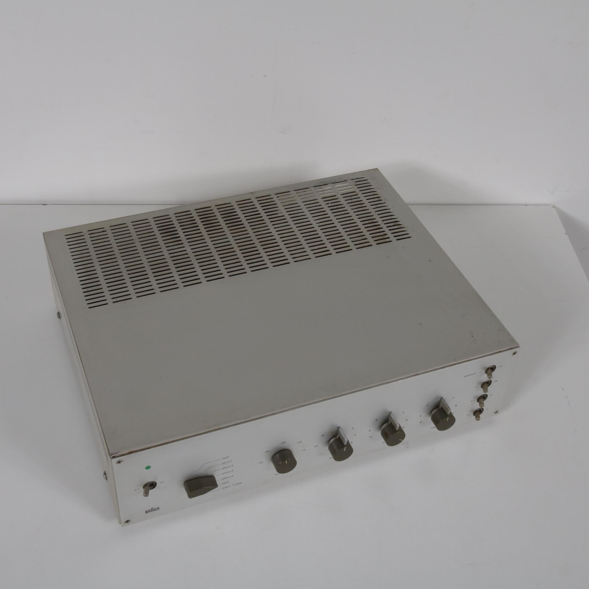 1960s Dieter Rams CSV 60/1 Amplifier for Braun, Germany im Zustand „Gut“ in Amsterdam, NL