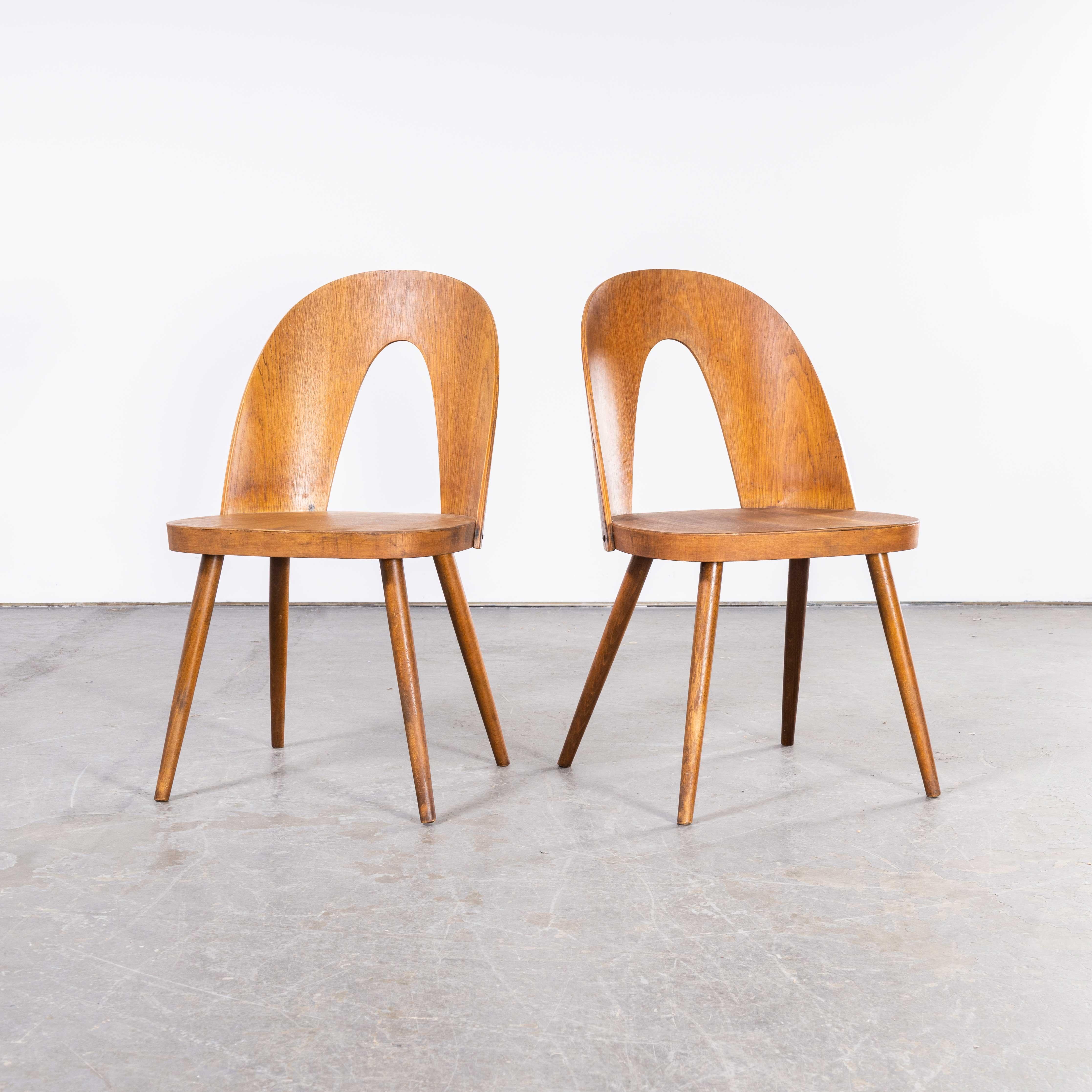 1960's Dining Chairs by Antonin Suman for Ton, Pair 4