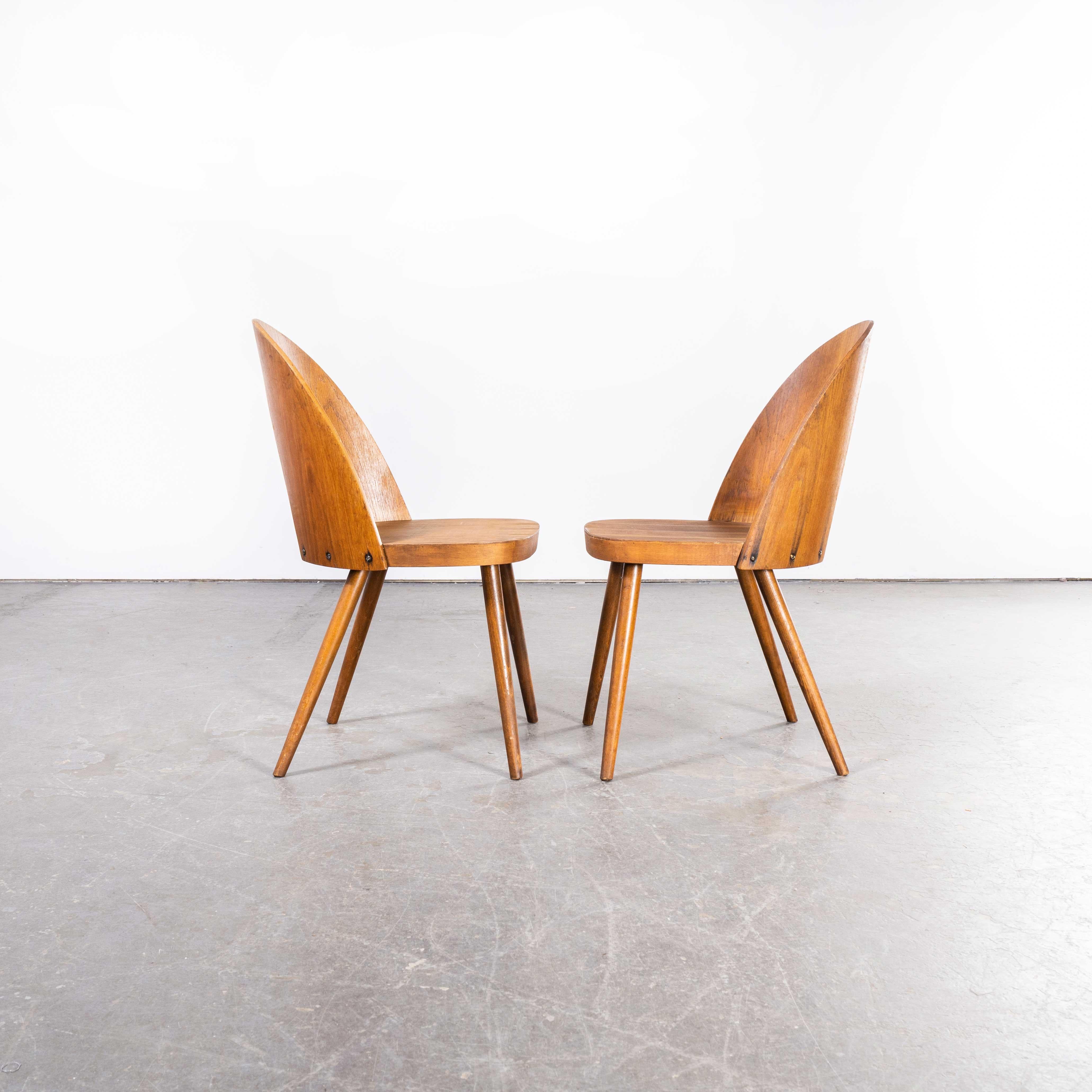 Mid-20th Century 1960's Dining Chairs by Antonin Suman for Ton, Pair