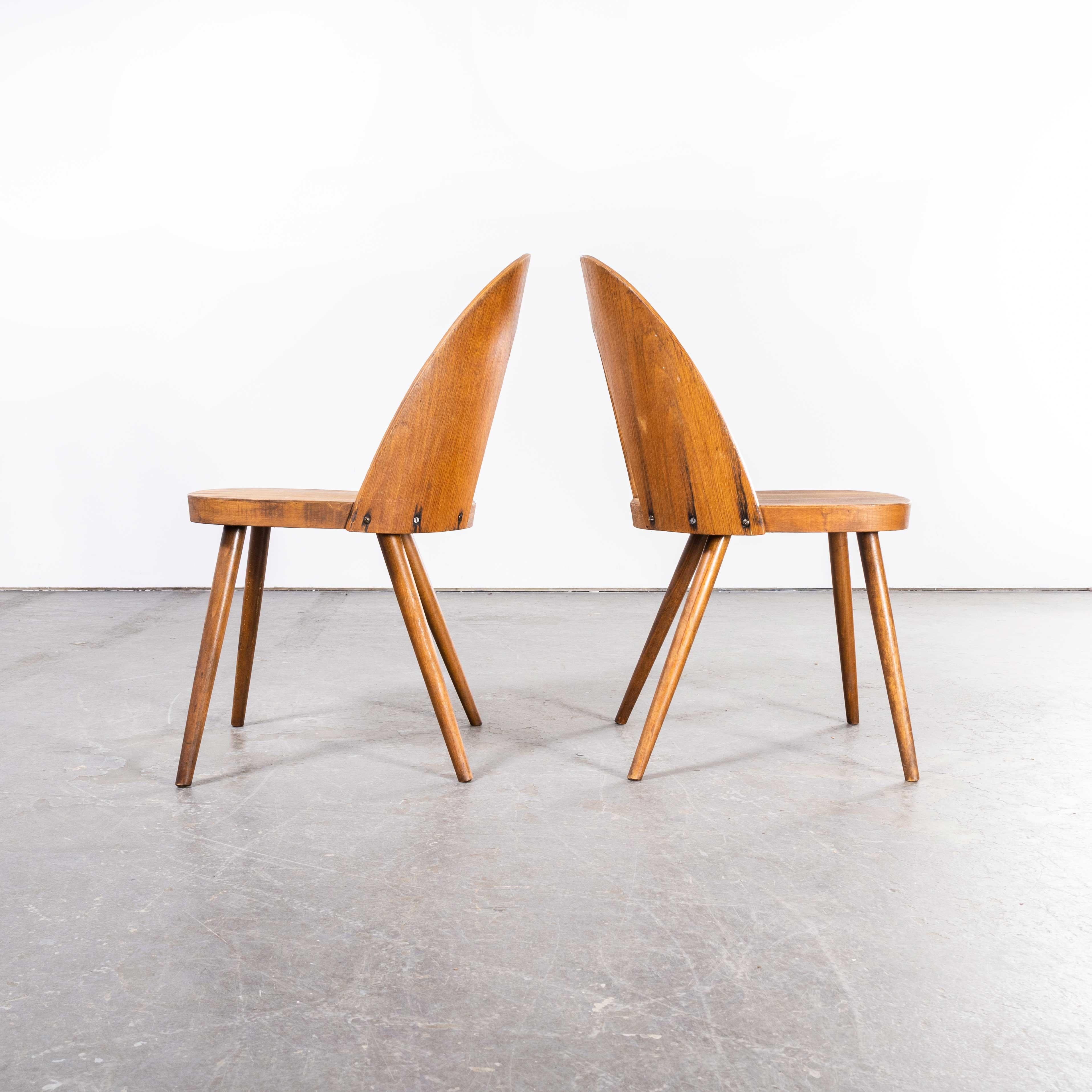 1960's Dining Chairs by Antonin Suman for Ton, Pair 1