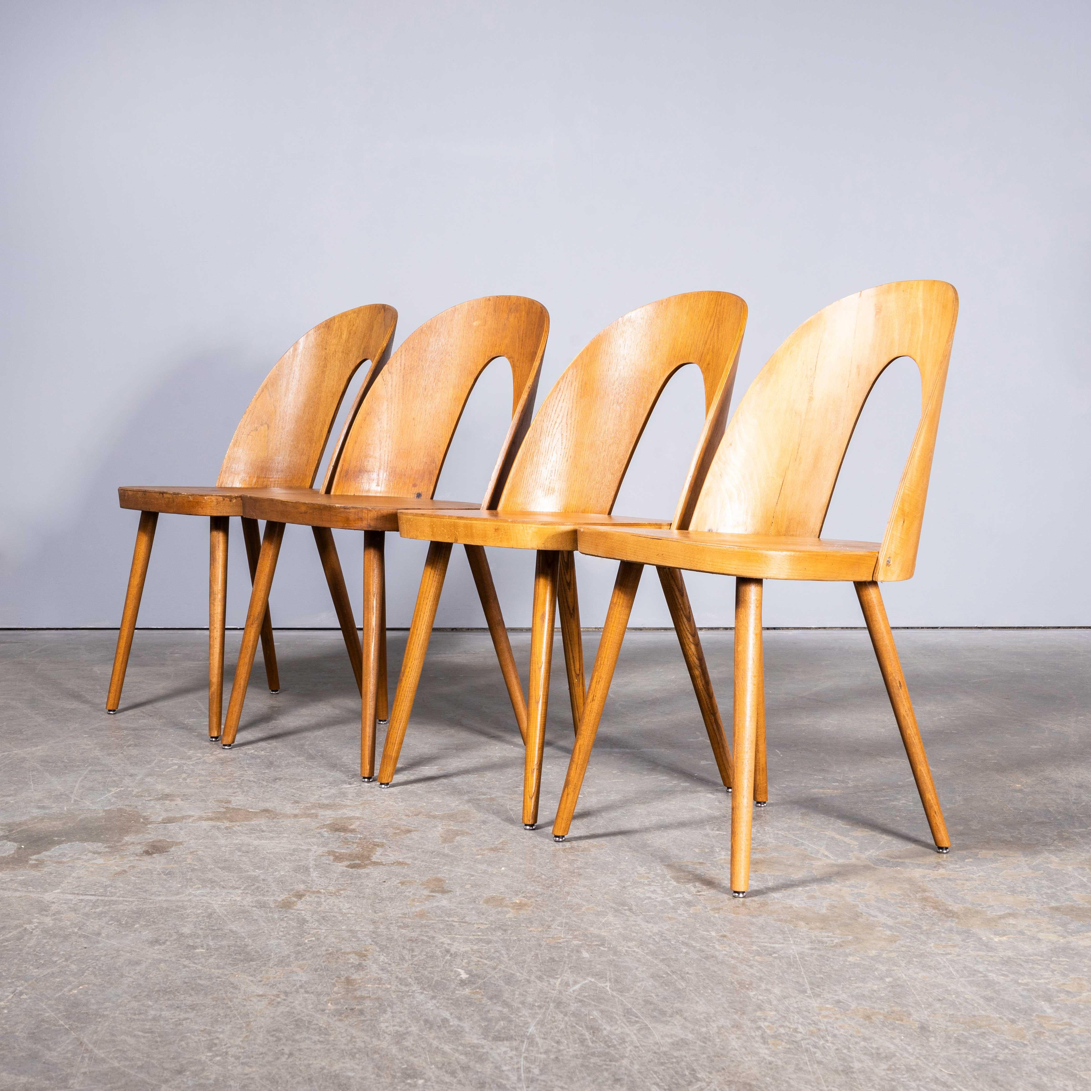 1960's Dining  Chairs By Antonin Suman For Ton - Set Of Four 5