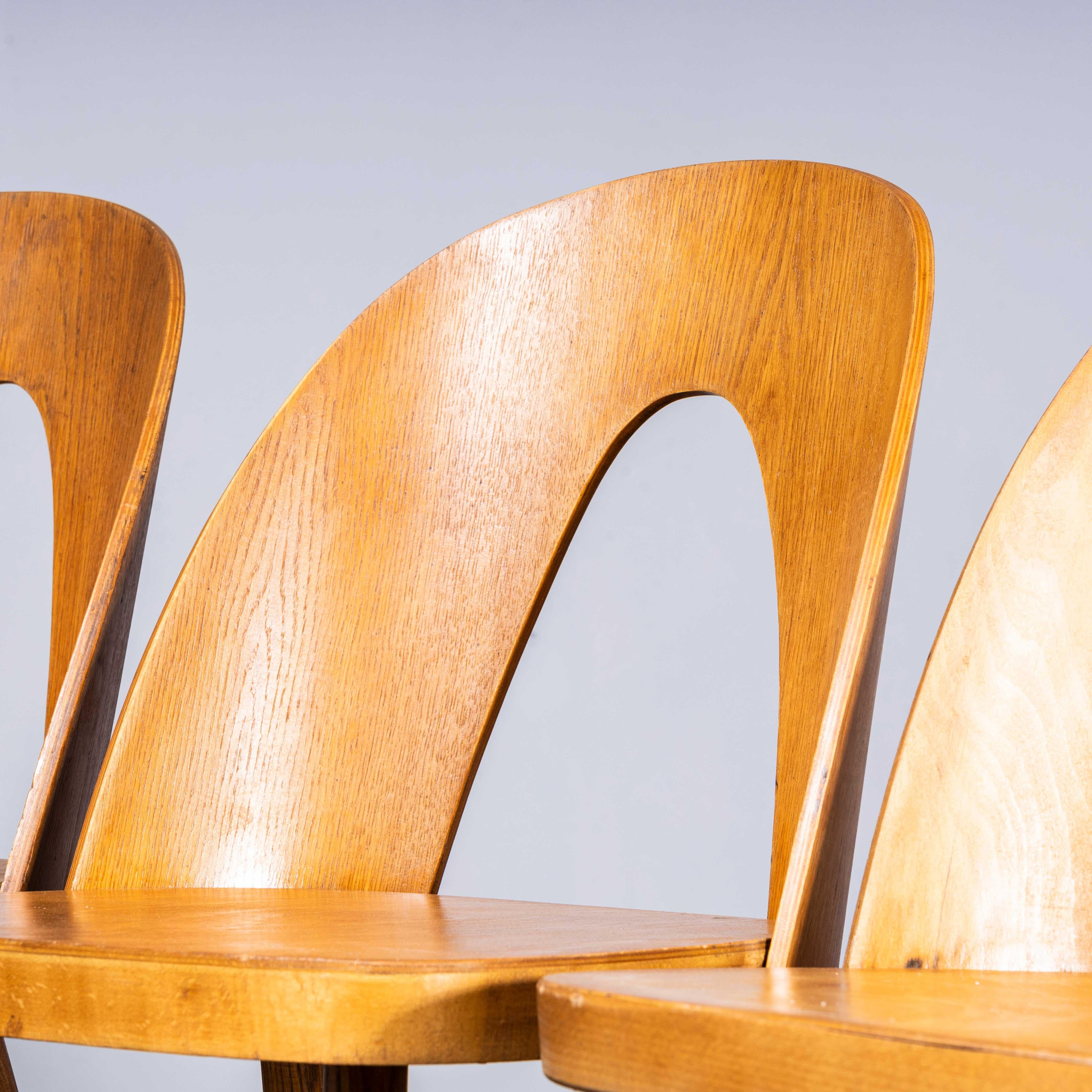 1960’s Dining Chairs By Antonin Suman For Ton – Set Of Four
1960’s Dining Chairs By Antonin Suman For Ton – Set Of Four. Antonin Suman joined Thonet in 1949 and later moved to the Thonet offshoot Ton when the firms split during the post-war