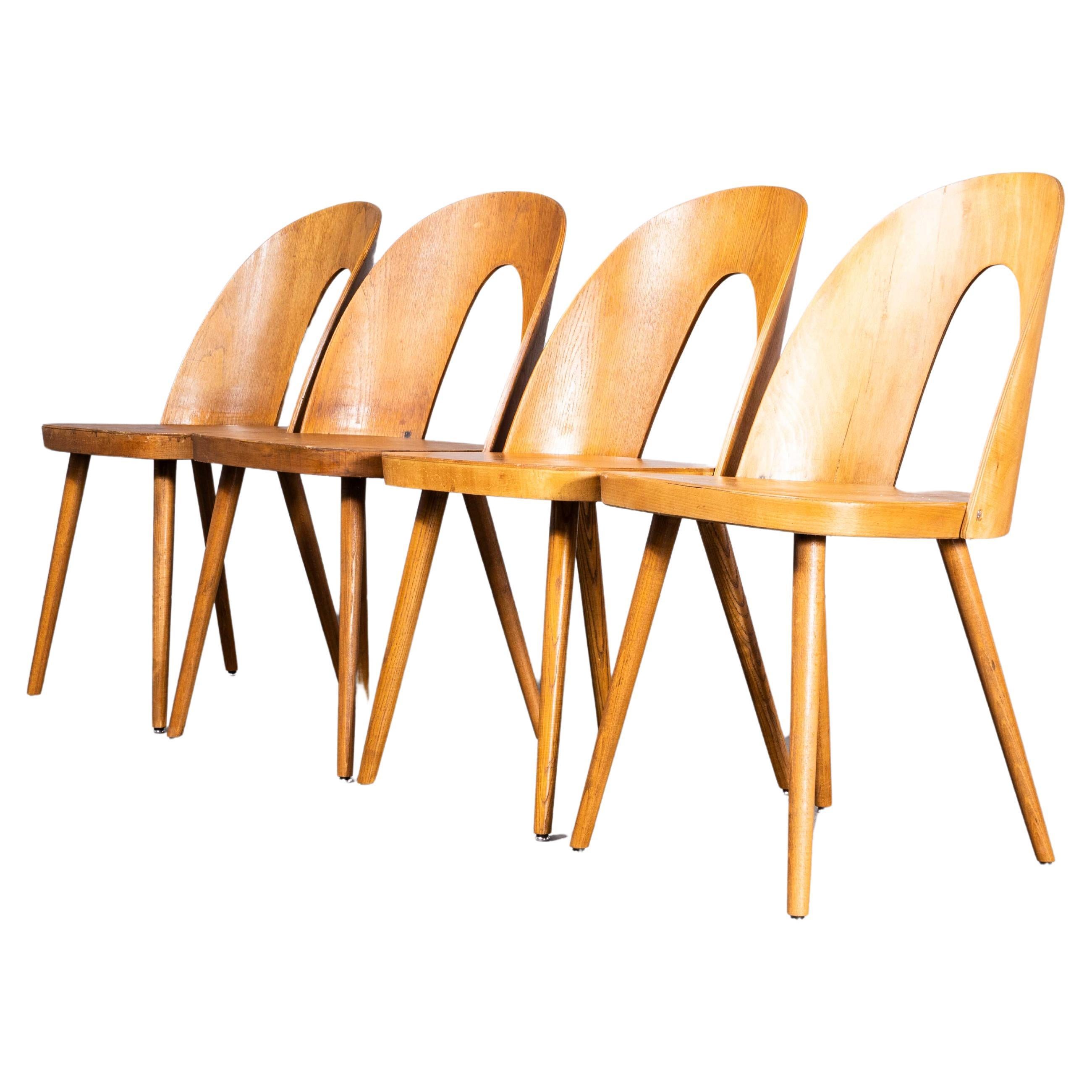 1960's Dining  Chairs By Antonin Suman For Ton - Set Of Four