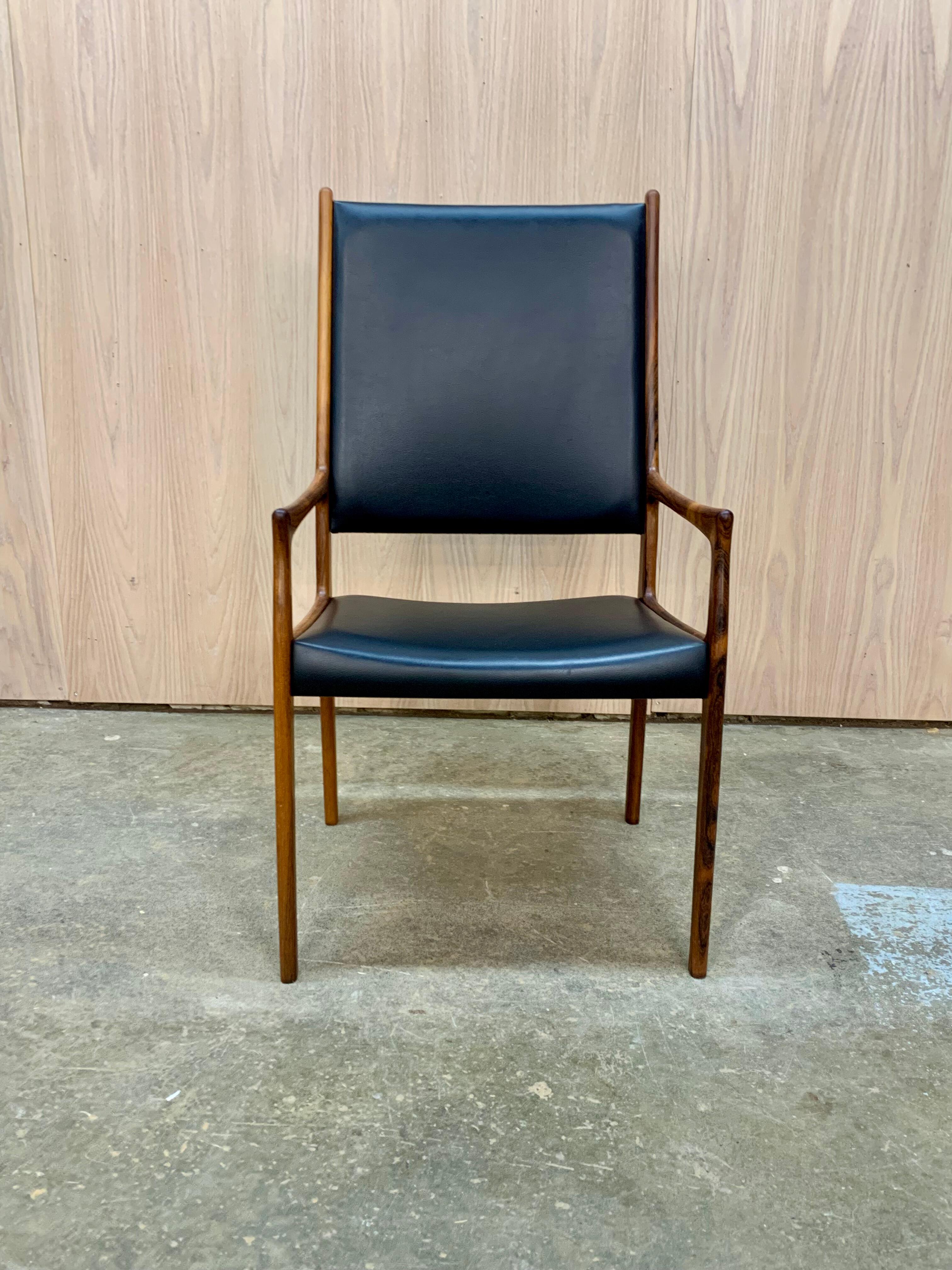1960s Dining Chairs by Johannes Andersen In Excellent Condition For Sale In Victoria, BC