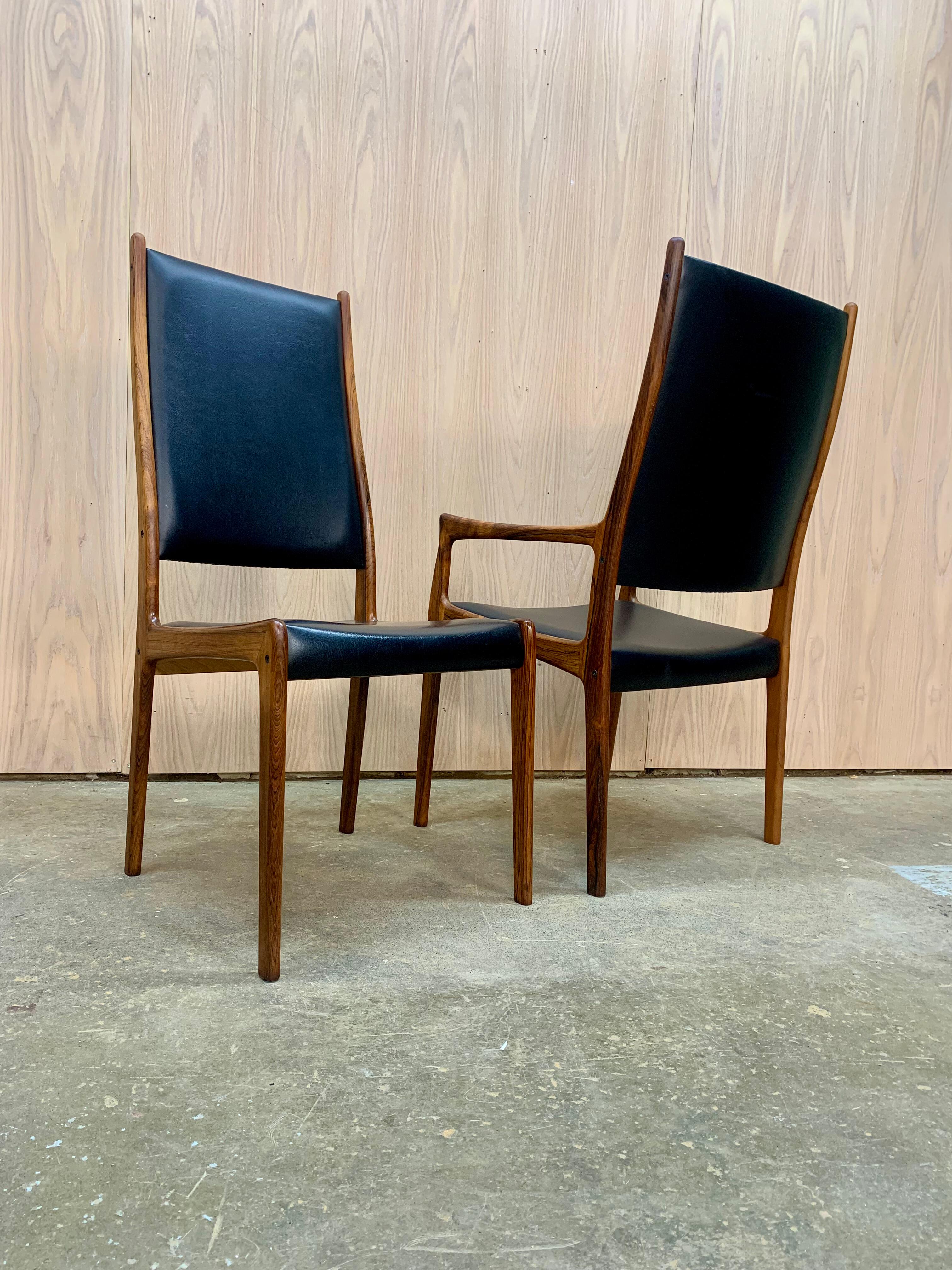 1960s Dining Chairs by Johannes Andersen For Sale 1