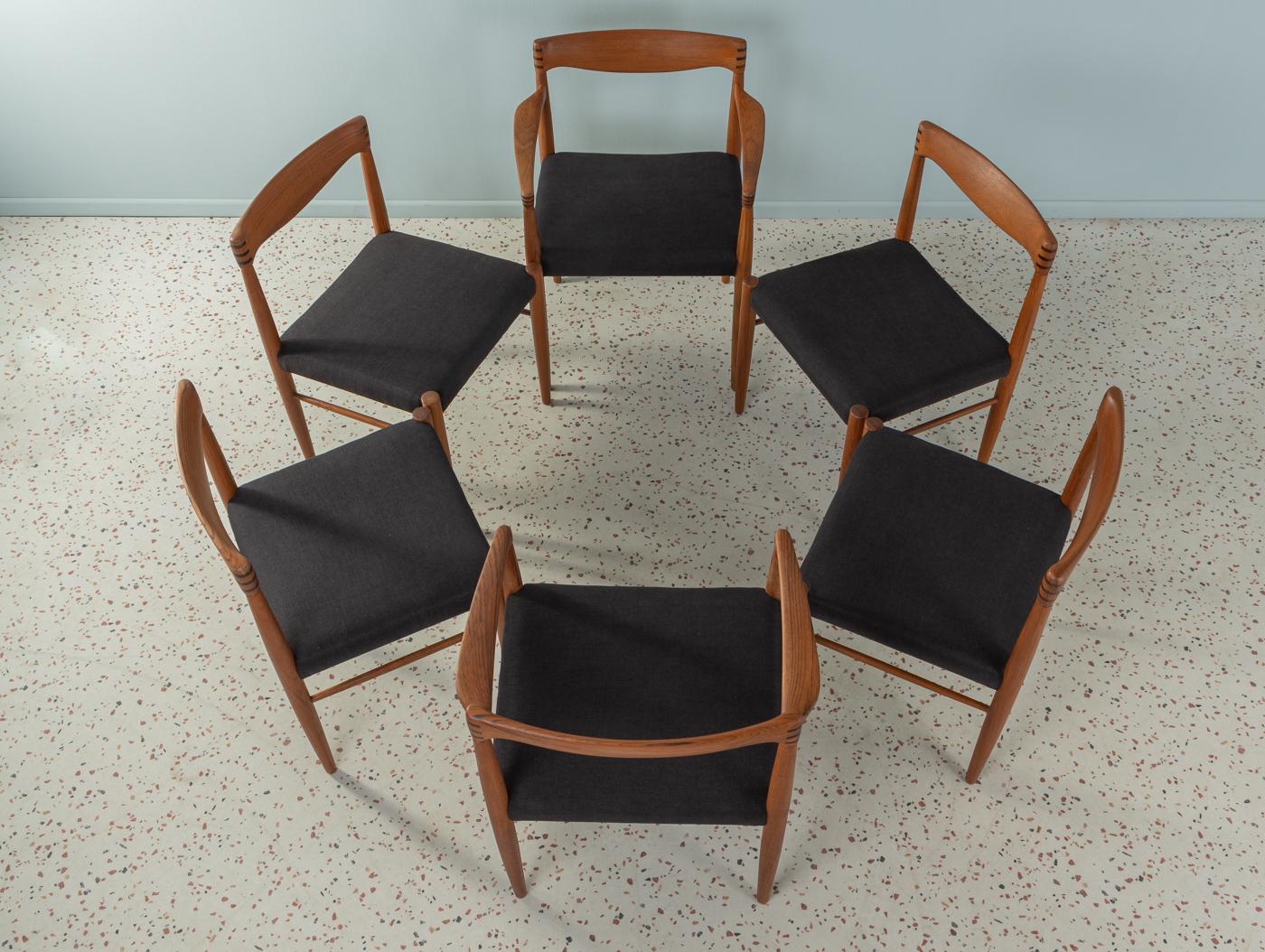 Danish 1960s, Dining Chairs from Bramin by H.W. Klein Chair Set