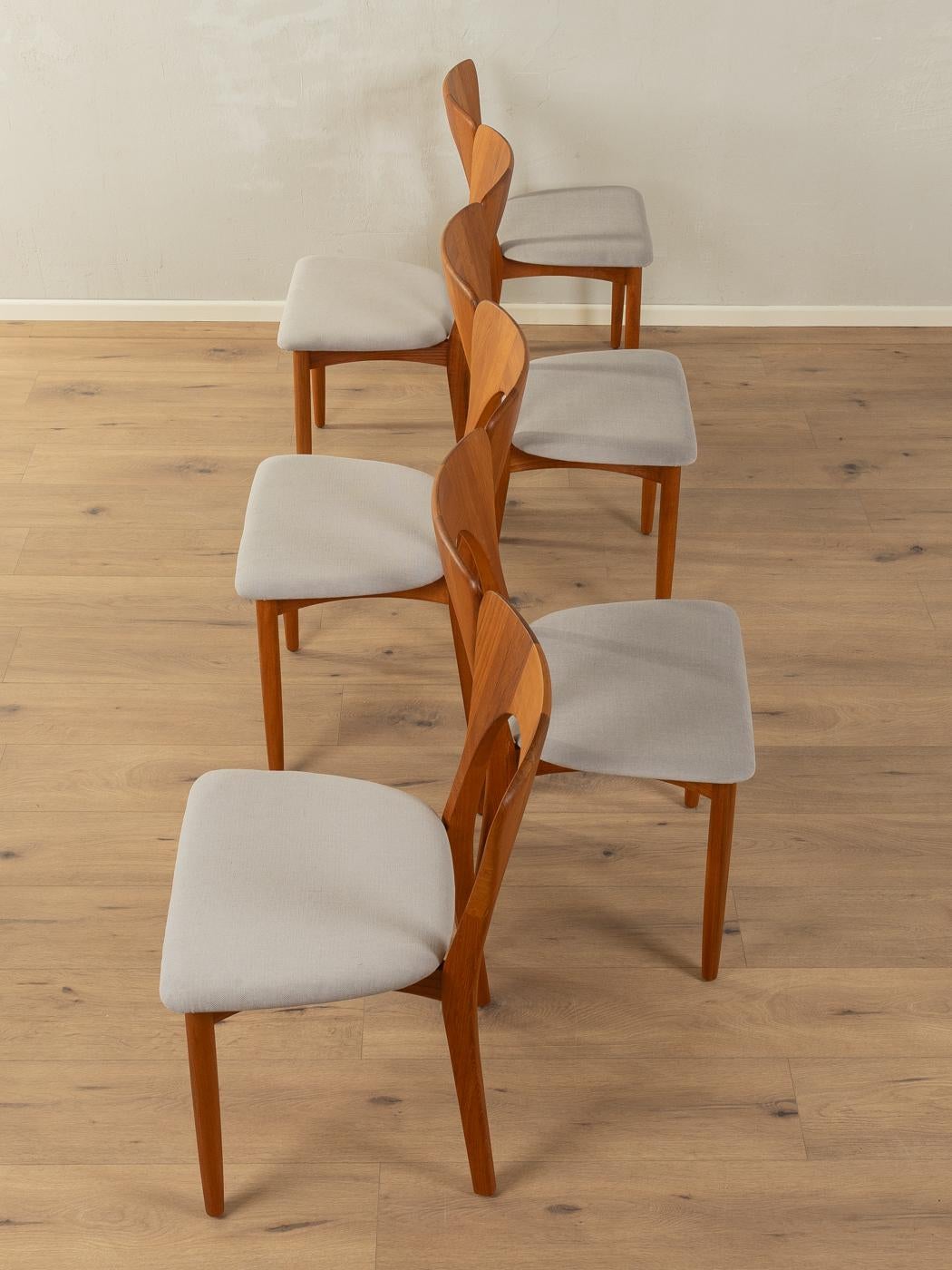 Scandinavian Modern  1960s dining chairs, Niels Koefoed 