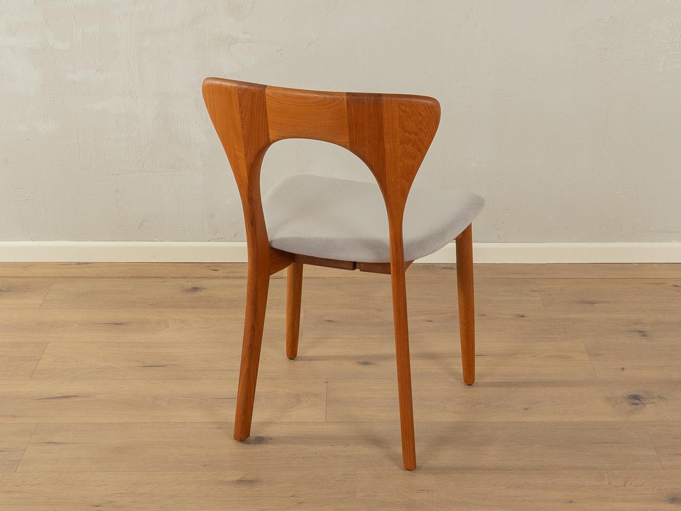 Fabric  1960s dining chairs, Niels Koefoed 