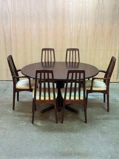 1960s Dining Chairs Set by Benny Linden in rosewood and original fabric