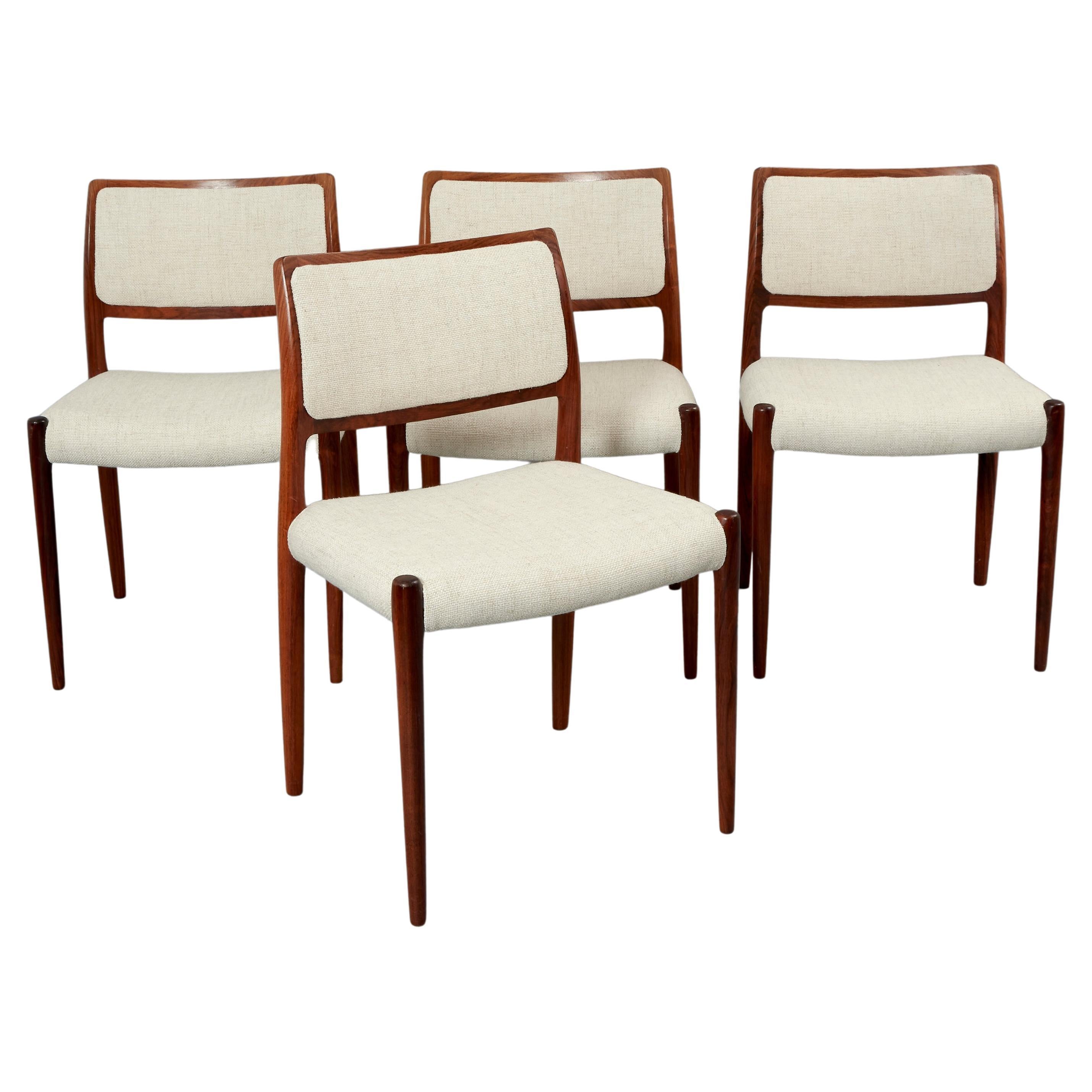 1960s Dining Chairs Set by Niels Otto Moller