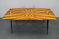 1960s Dining Chess Table , Czechoslovakia