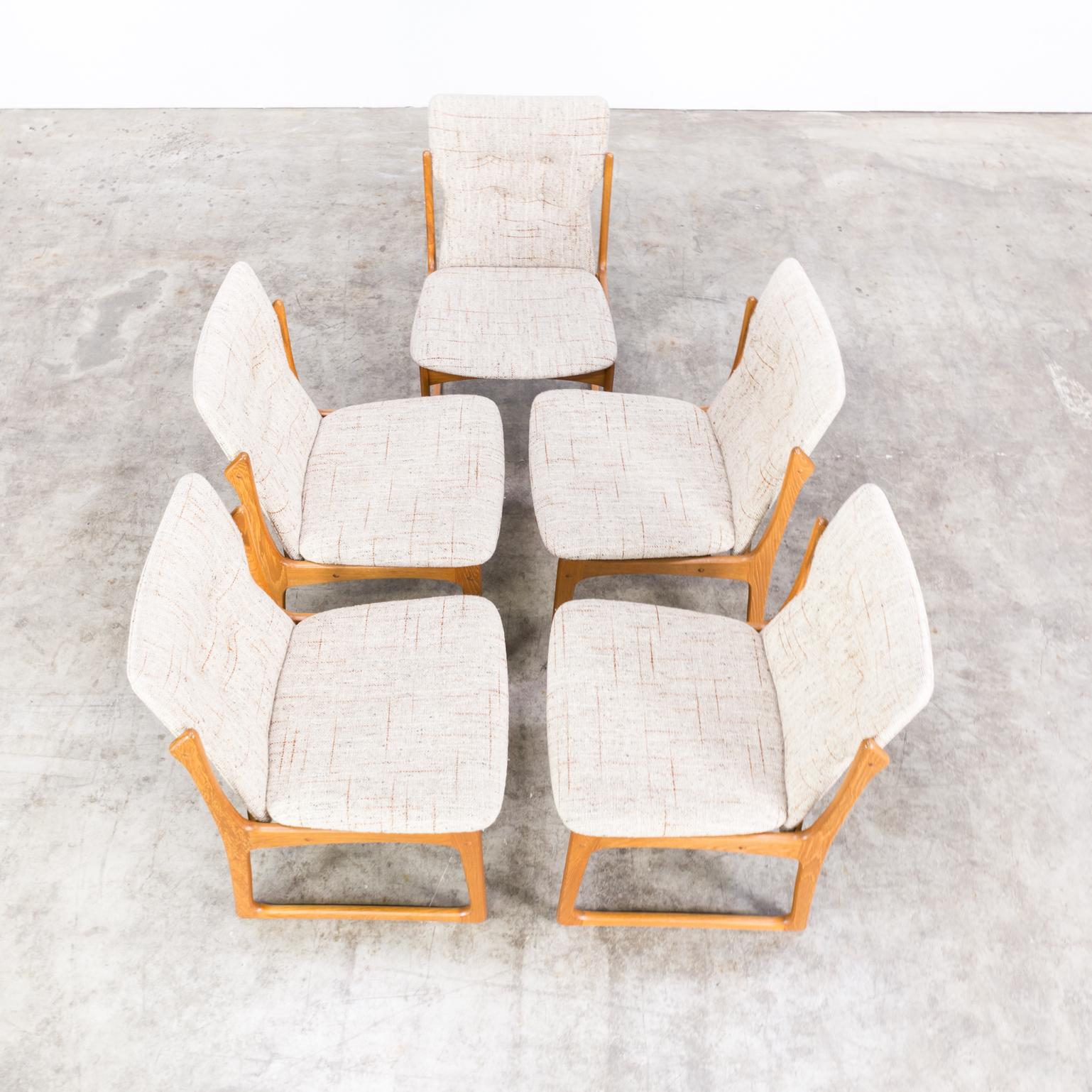 1960s Dining Room Chair for Vamdrup Stolefabrik Denmark Set of 5 For Sale 4
