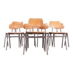 1960s Dining School/University Chairs, Set of Eight, Other Quantities Available