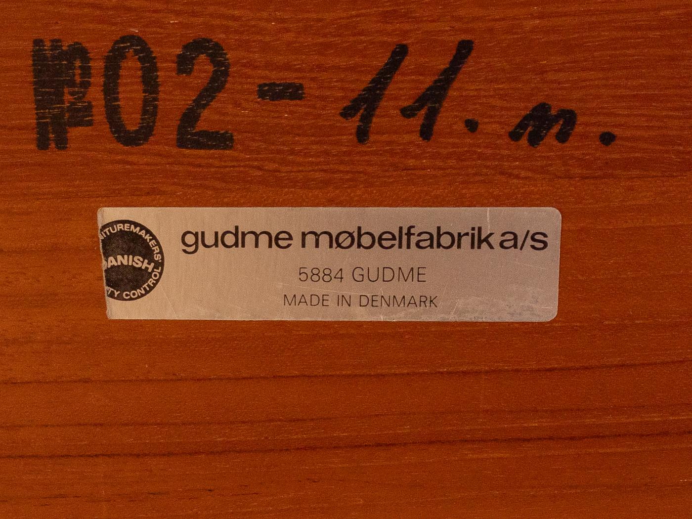 1960s Table de salle à manger, Gudme en vente 7