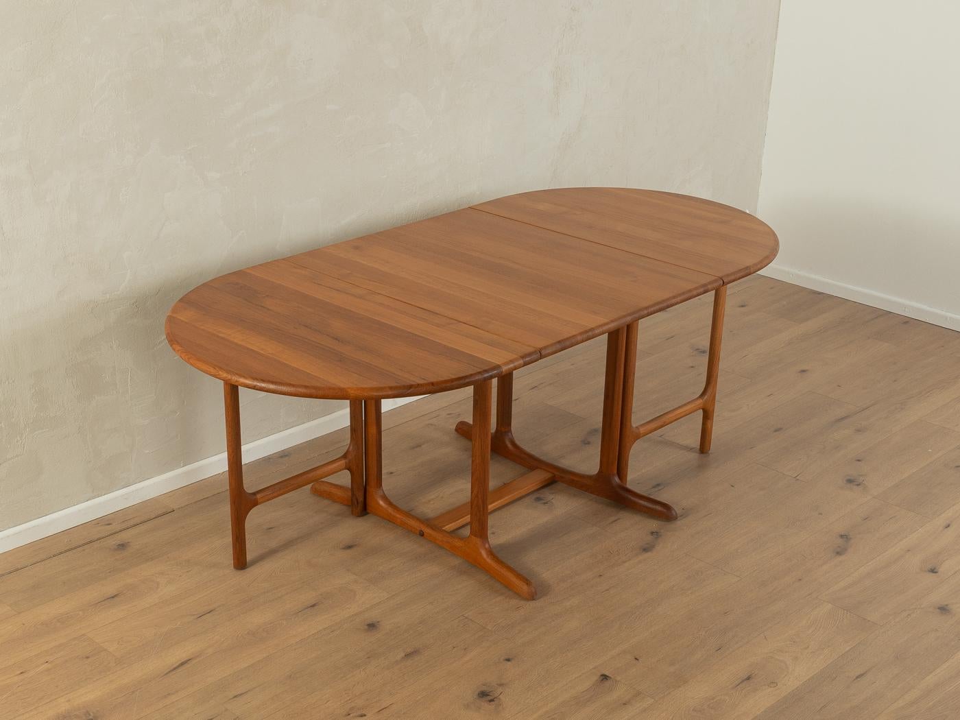Teck 1960s Table de salle à manger, Gudme en vente