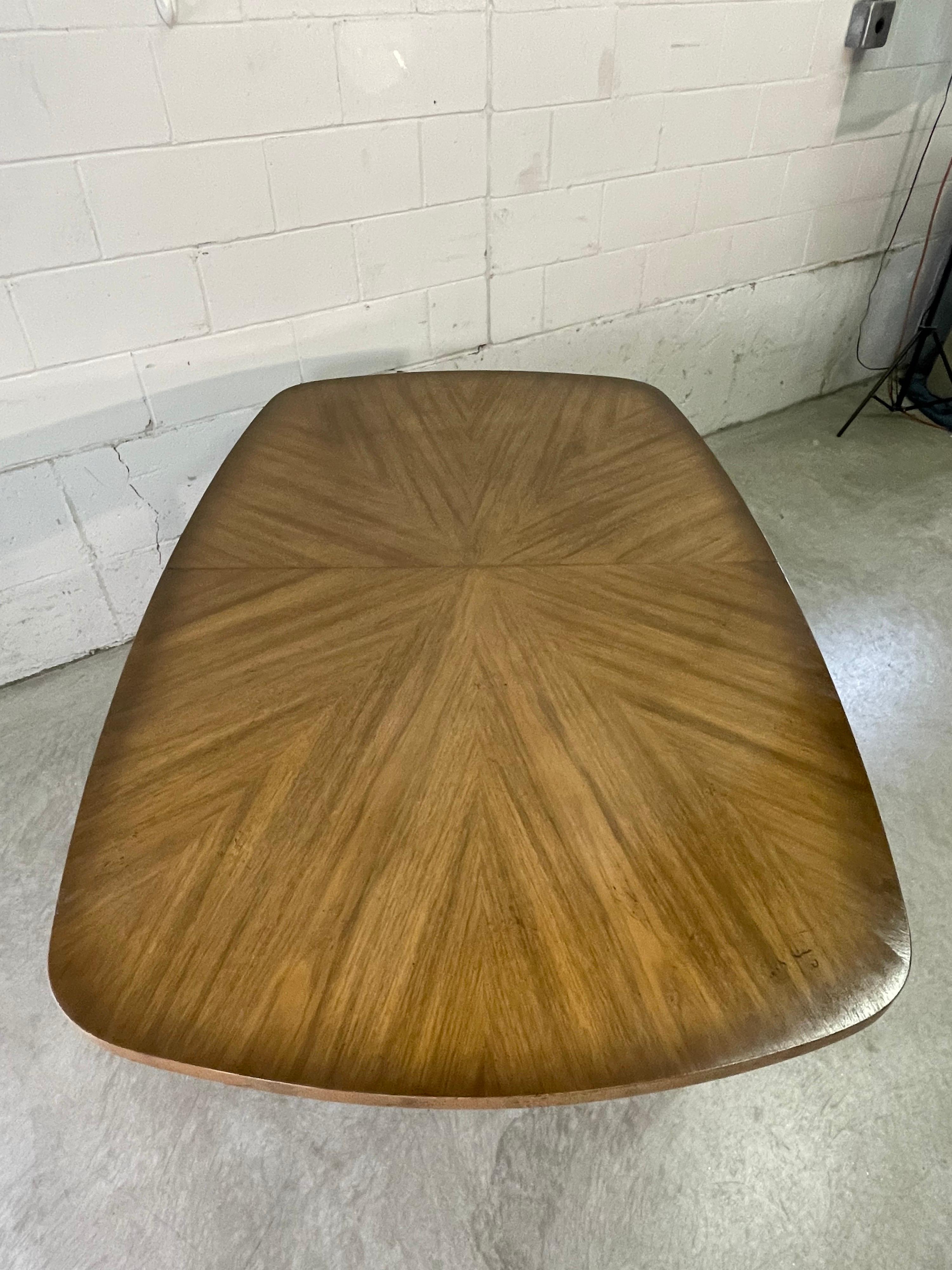 1960s wood dining table and chairs