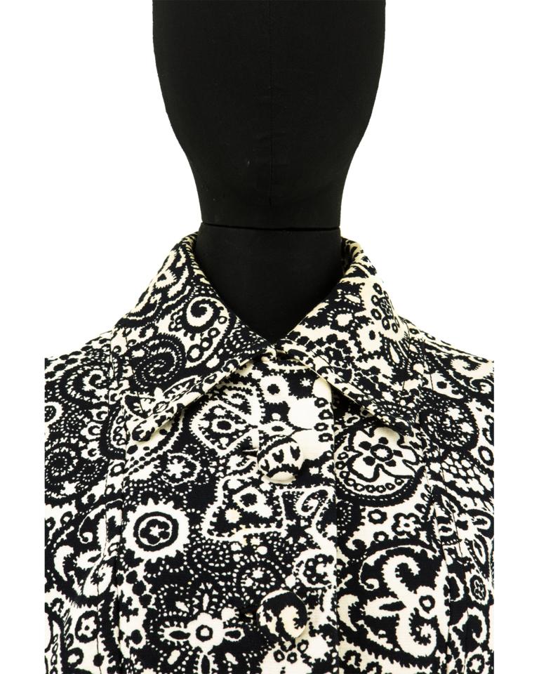 1960s Diorling by Christian Dior Paisley Print Coat 4