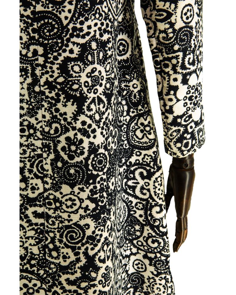 1960s Diorling by Christian Dior Paisley Print Coat 6