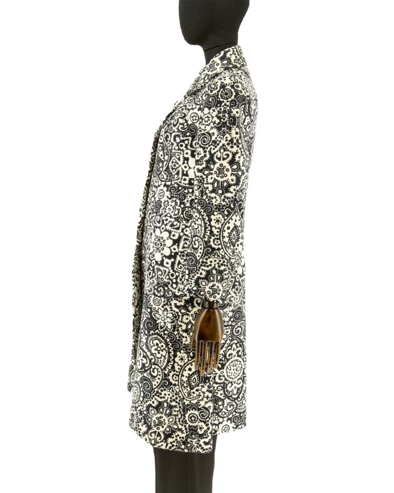 1960s Diorling by Christian Dior Paisley Print Coat 2