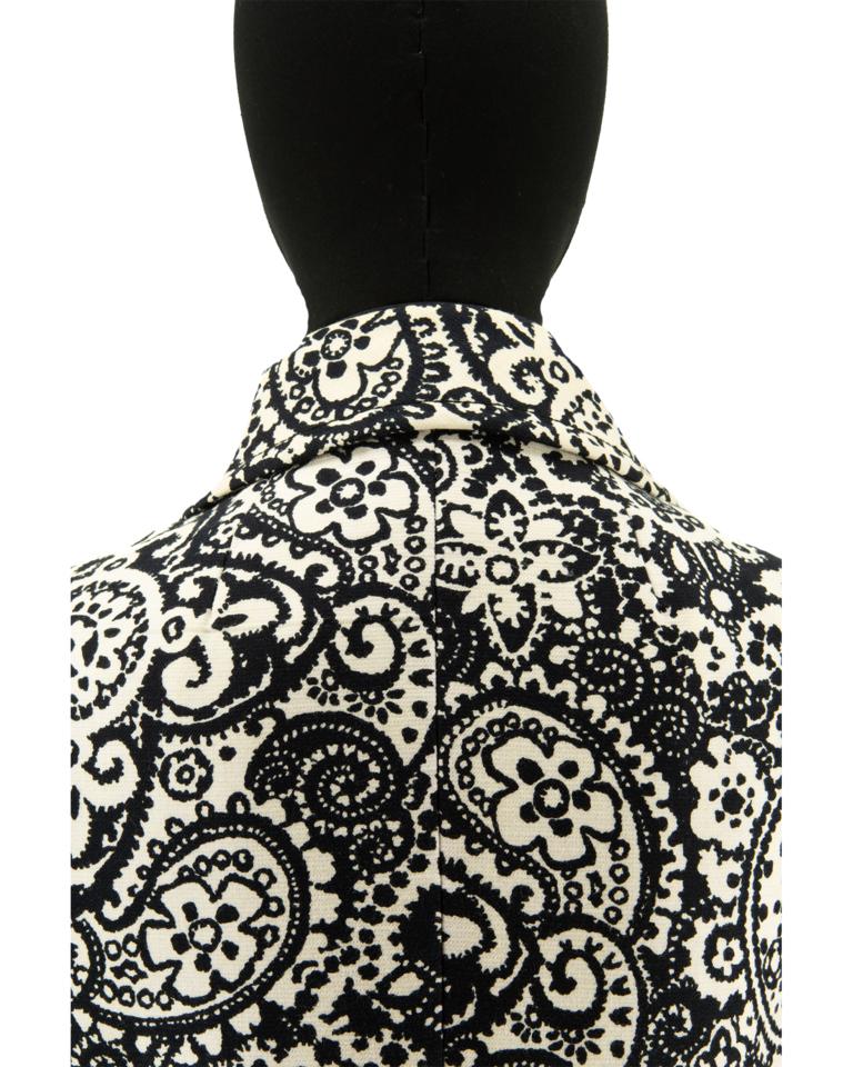 1960s Diorling by Christian Dior Paisley Print Coat 3