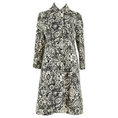 1960s Diorling by Christian Dior Paisley Print Coat