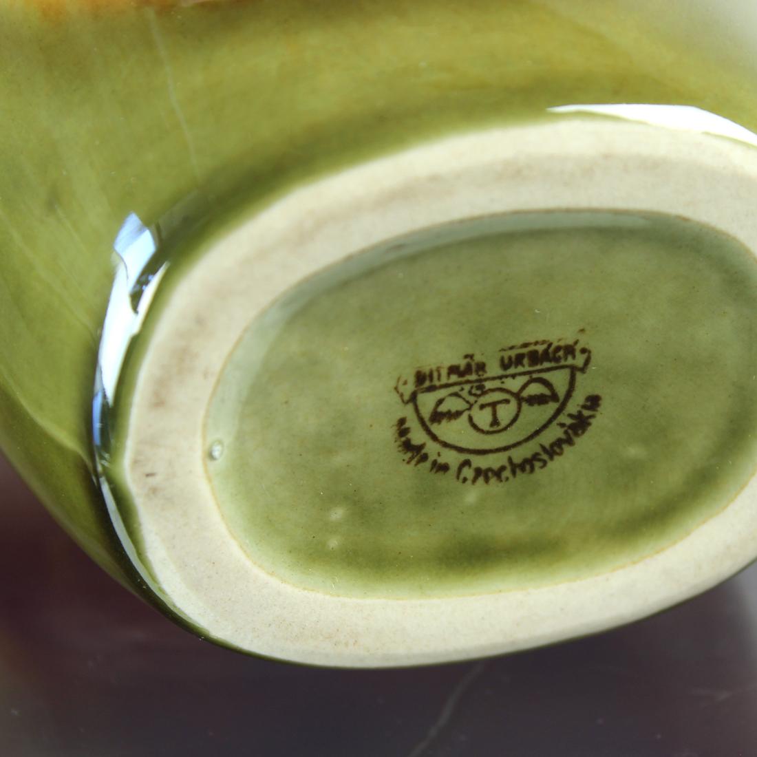 1960s Ditmar Urbach Ceramic Vase For Sale 6