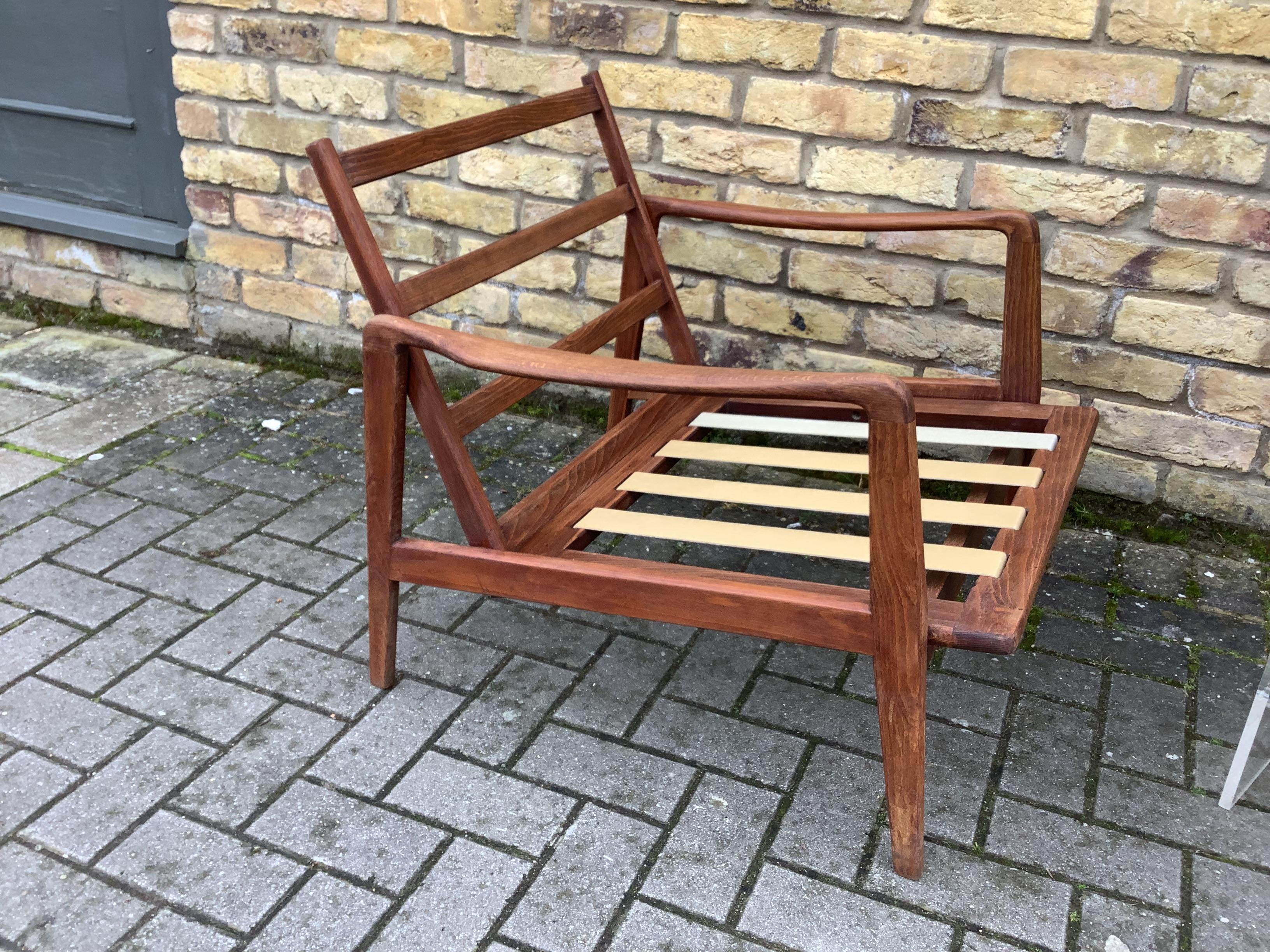 1960's Dnaish armchair in the style of Ole Wabscher  In Good Condition In London, Lambeth