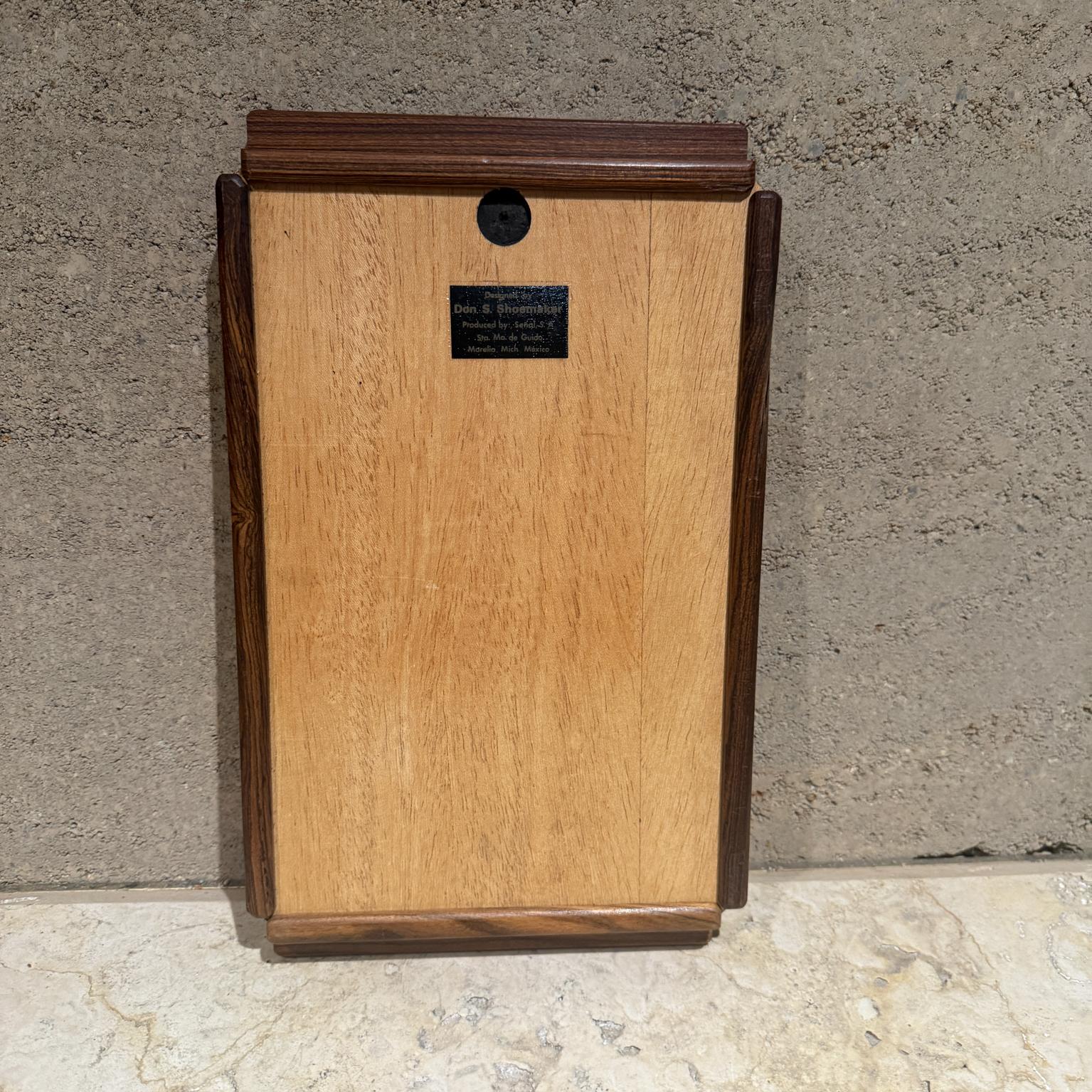 Bandeja de servicio Don Shoemaker Señal 1960 Madera exótica en Bueno estado para la venta en Chula Vista, CA