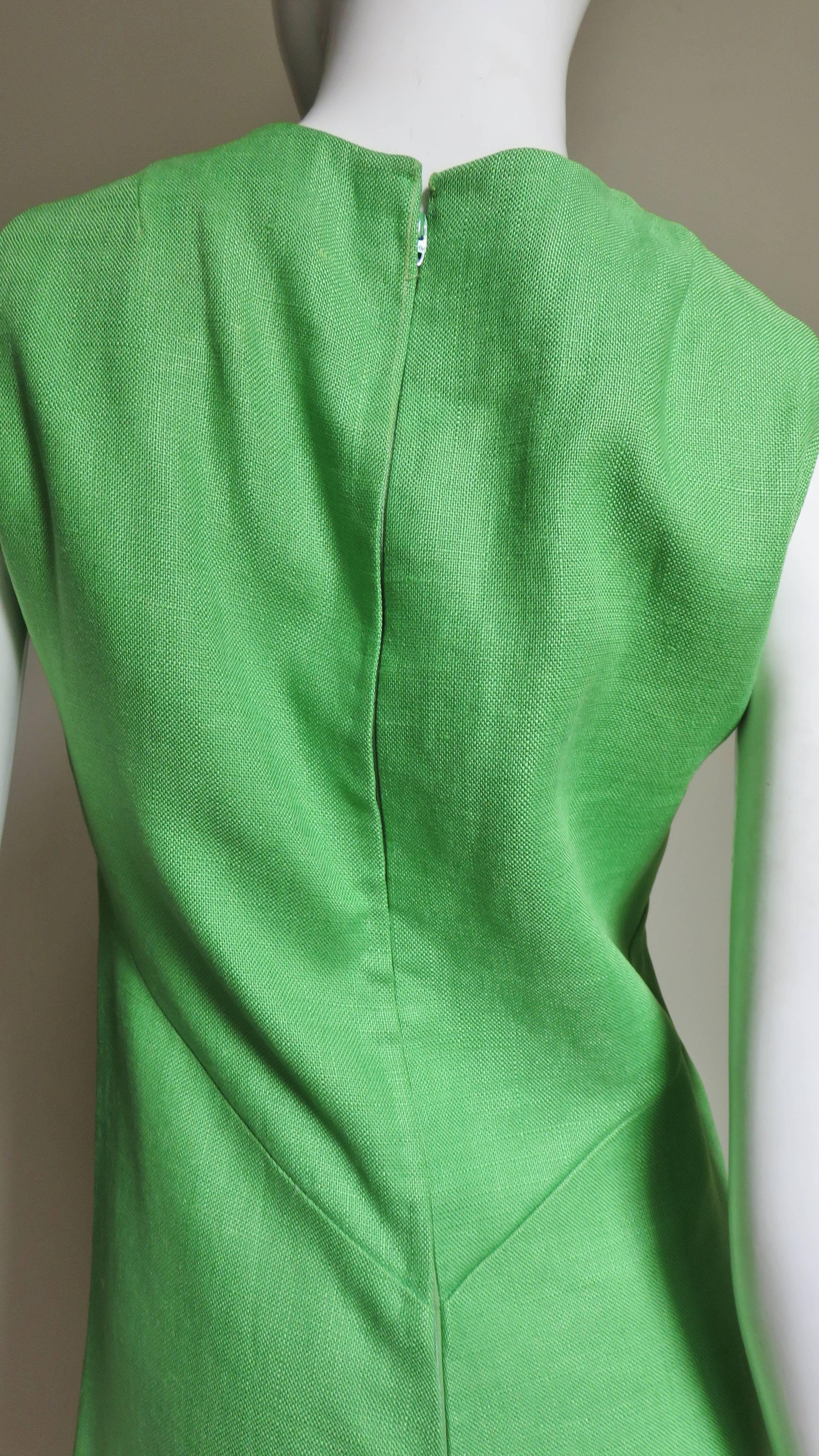 Donald Brooks 1960s Geometric Seams Dress For Sale 4