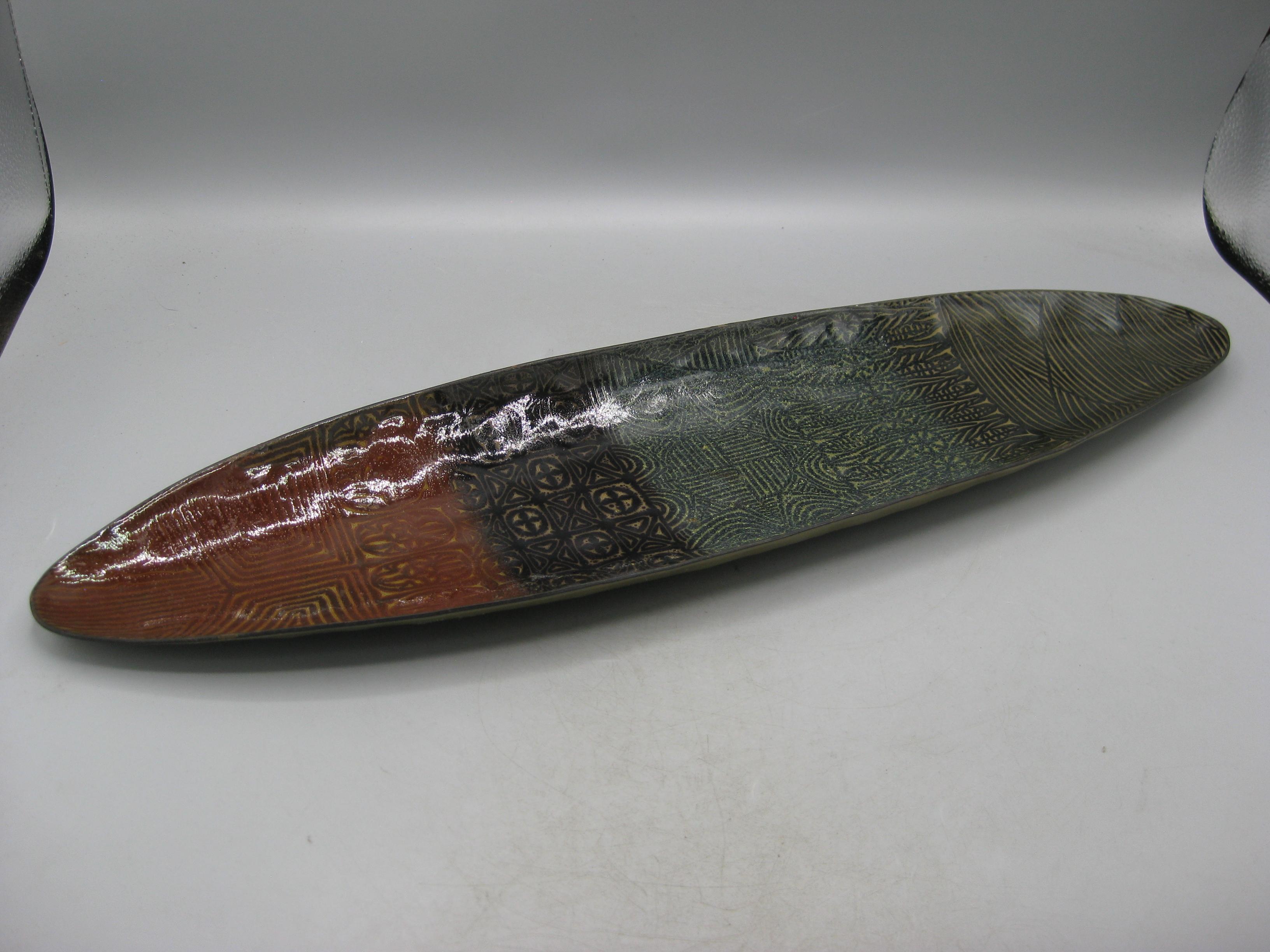 1960's Doris Hall Enamel over Copper Modernist Abstract Centerpiece Bowl Large! For Sale 1