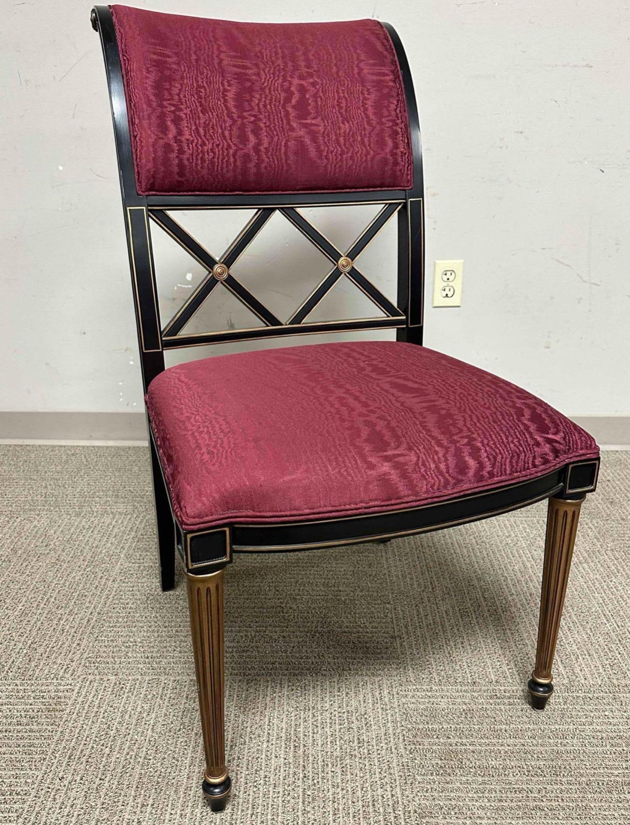 1960er Dorothy Draper Regency-Esszimmerstühle für Henredon, 8er-Set, Regency (Mitte des 20. Jahrhunderts) im Angebot