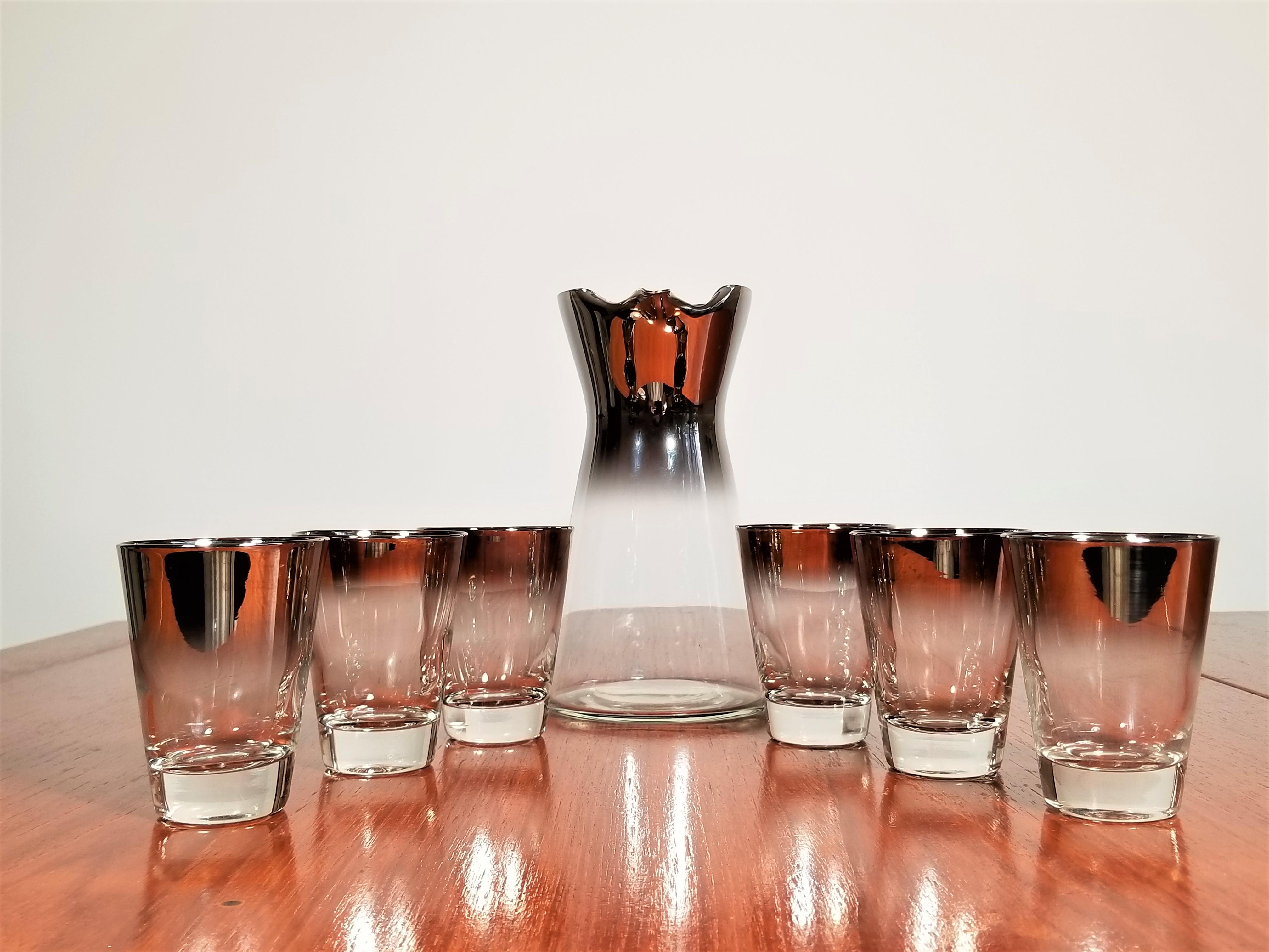 Dorothy Thorpe Glassware Barware Cocktail Set Mid Century 1960s 3