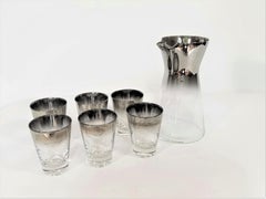 Dorothy Thorpe Glassware Barware Cocktail Set Mid Century 1960s